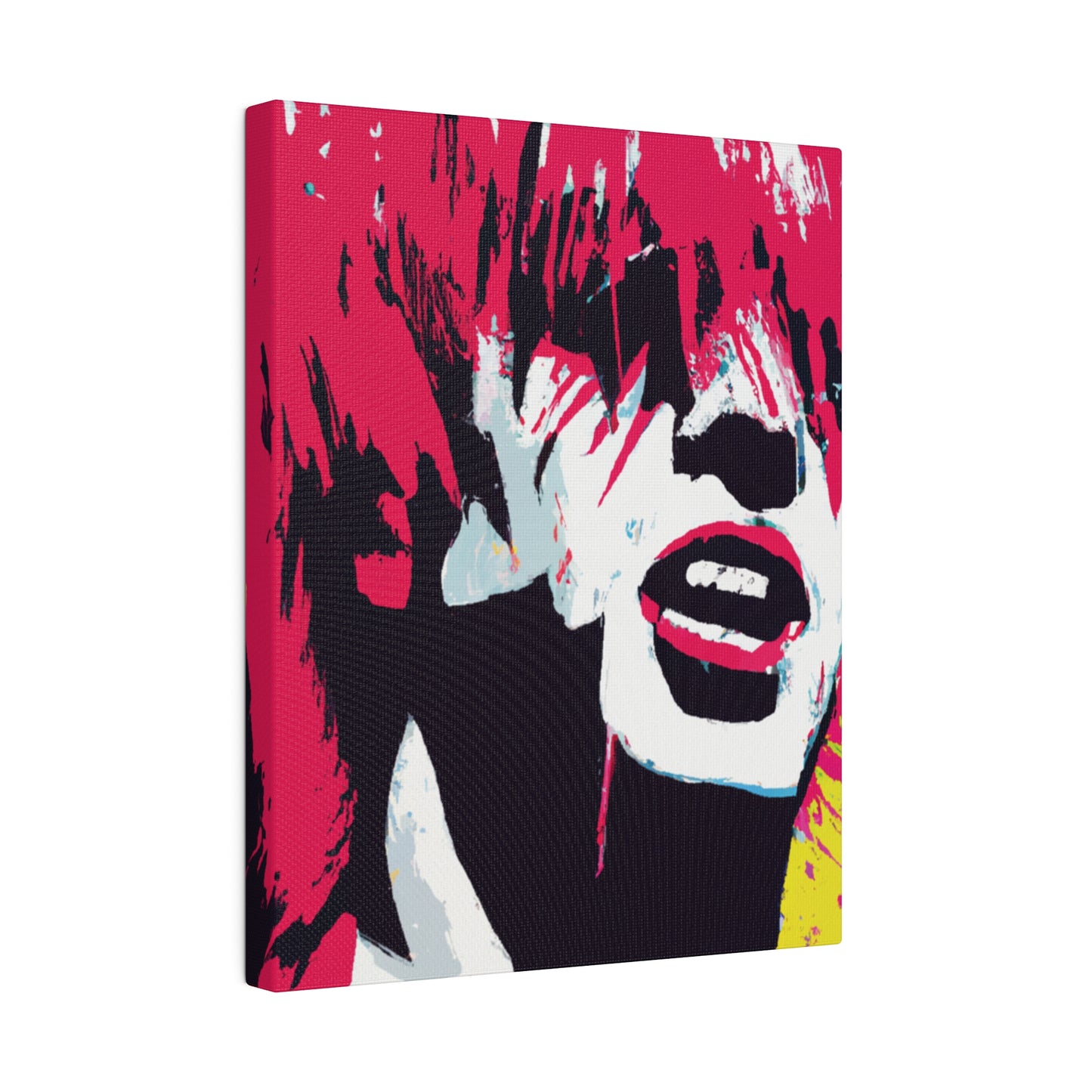 8269P - Rockstar Painting Print | Face | Abstract | Poster | Home Decor | Wall Art | Music Art | Canvas