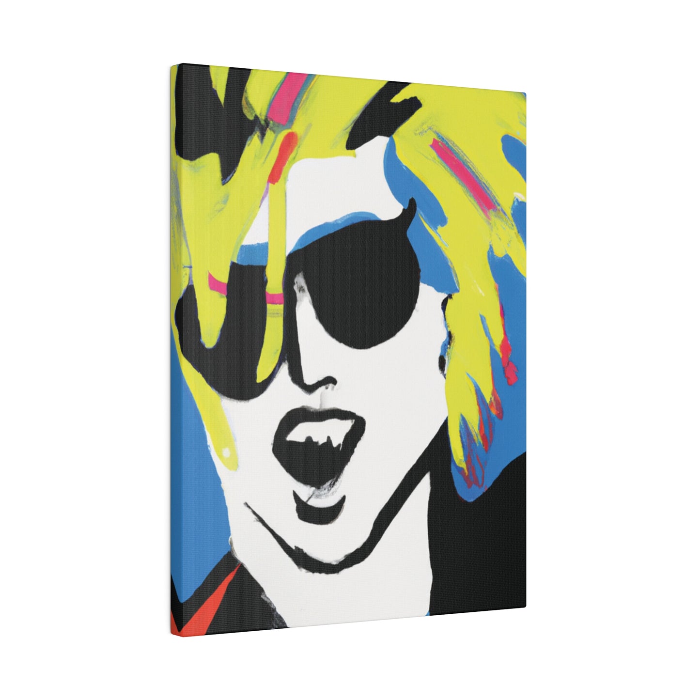 7500X - Rockstar Painting Print | Face | Abstract | Poster | Home Decor | Wall Art | Music Art | Canvas