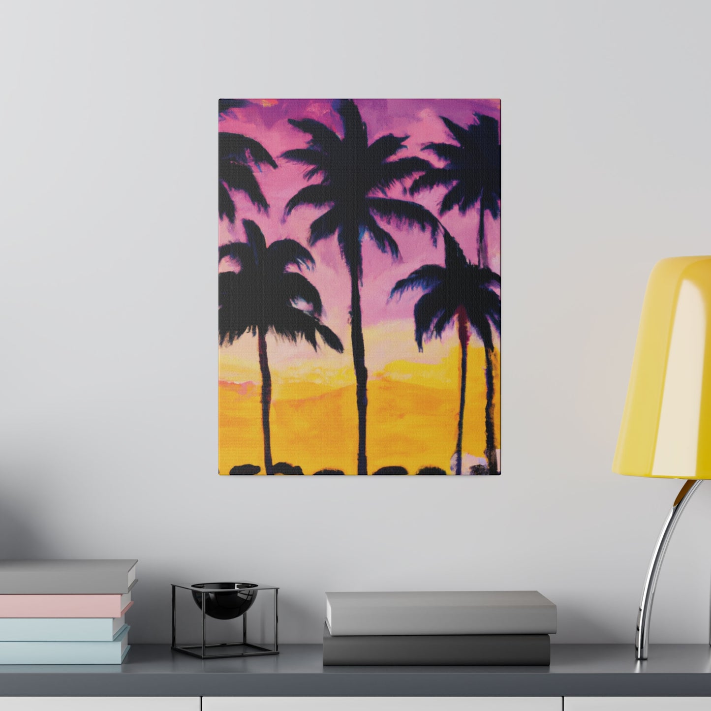 4102I - Miami Beach Sunset Painting Print | Miami | Beach | Sunset | Poster | Home Decor | Wall Art | Canvas