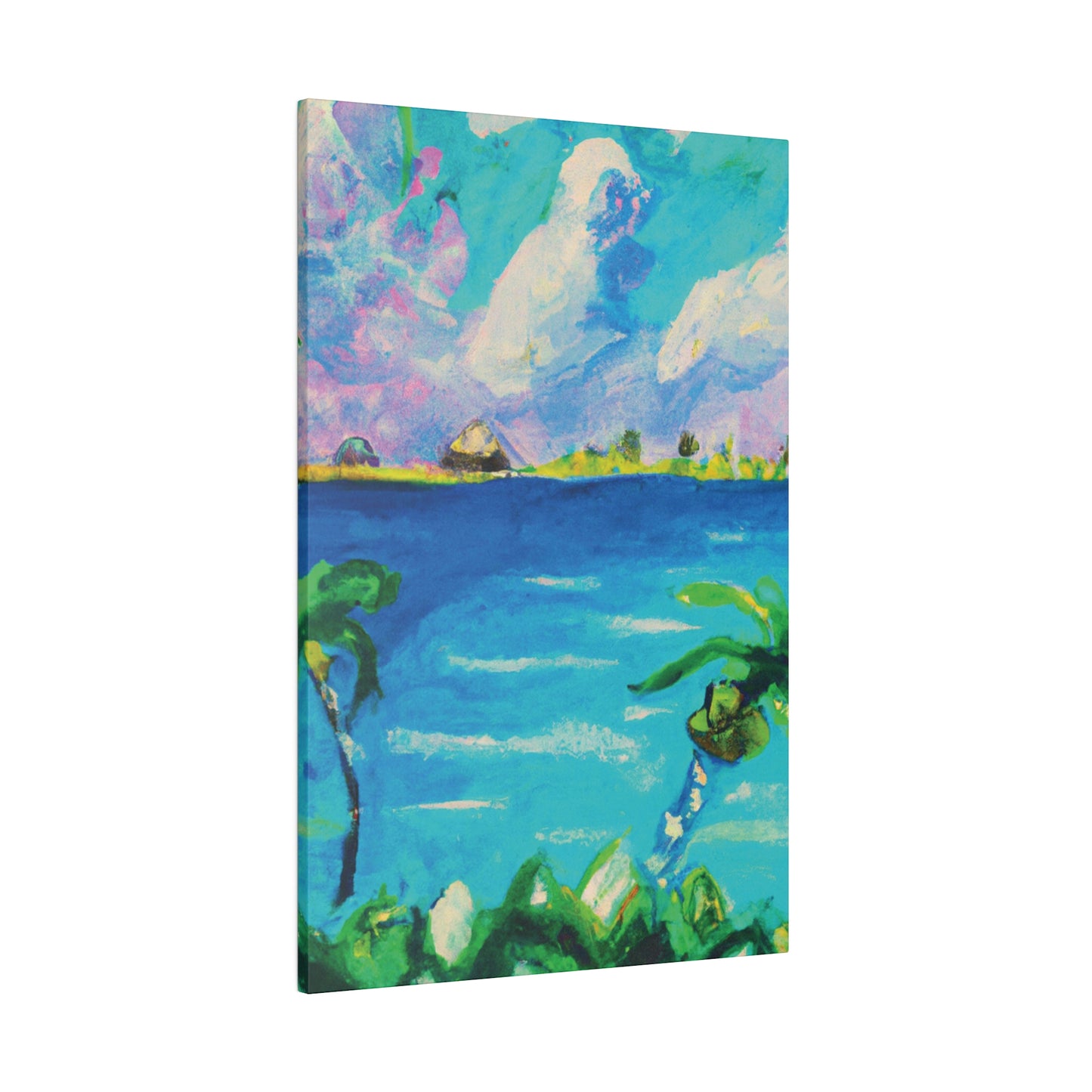 5634K - Bahamas Ocean Painting Print | Bahamas | Ocean | Beach | Poster | Home Decor | Wall Art | Canvas