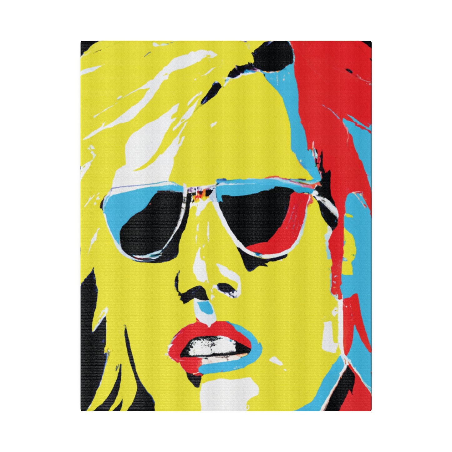 7436R - Rockstar Painting Print | Face | Abstract | Poster | Home Decor | Wall Art | Music Art | Canvas