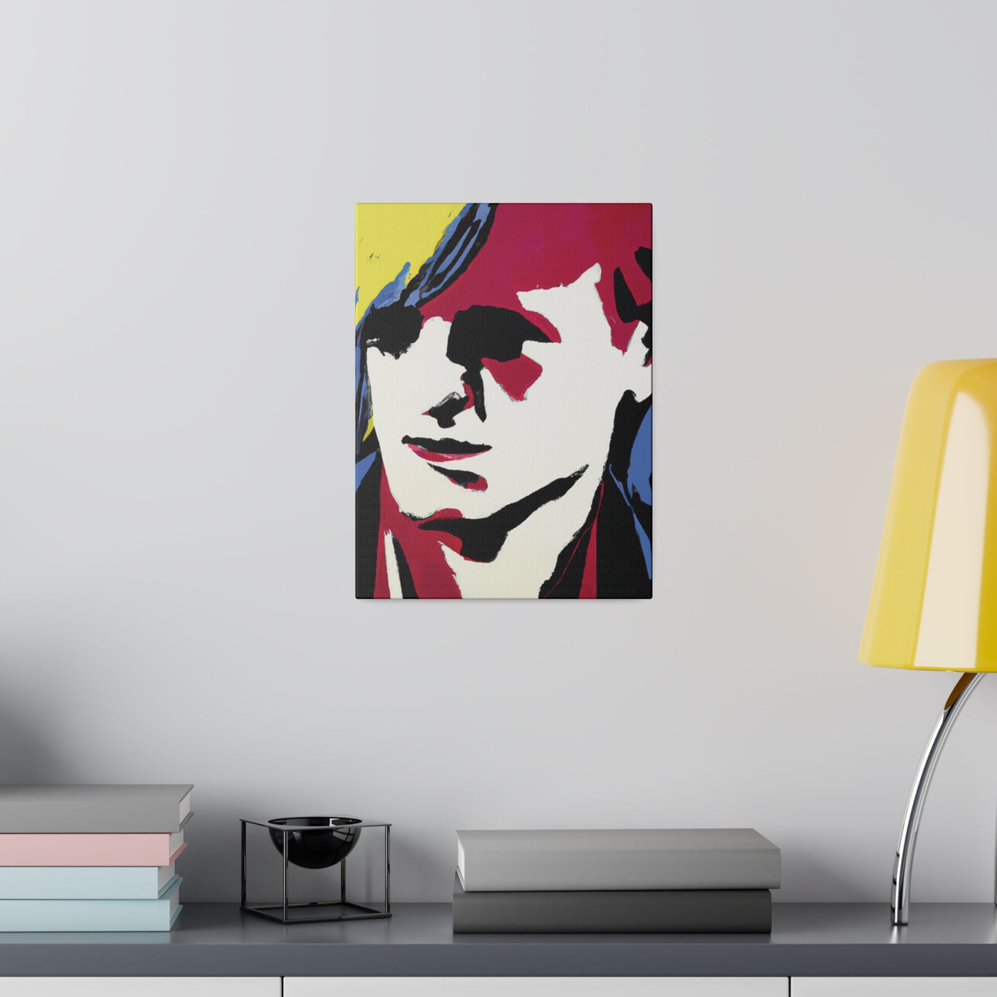 8246E - Rockstar Painting Print | Face | Abstract | Poster | Home Decor | Wall Art | Music Art | Canvas