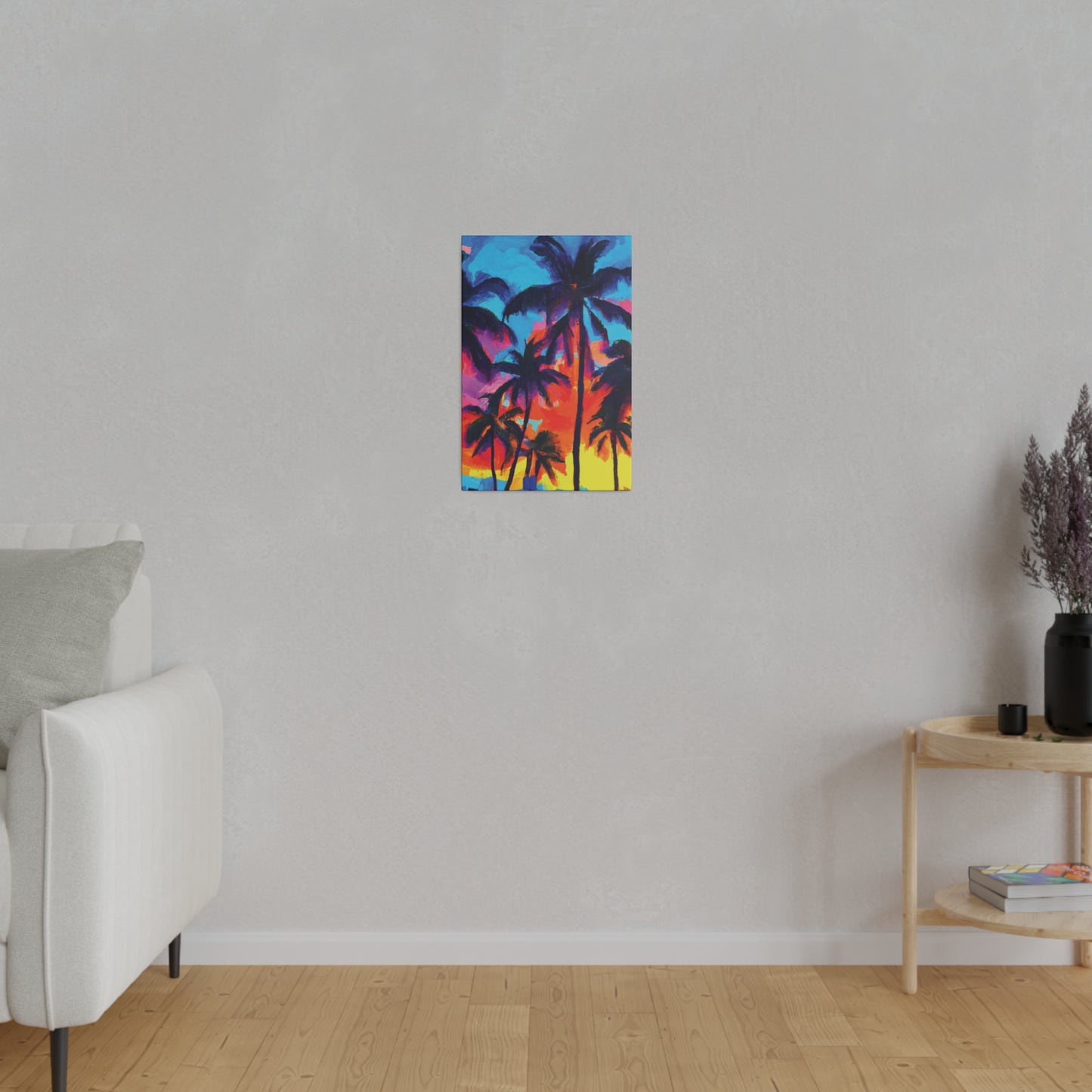 4672F - Miami Beach Sunset Painting Print | Miami | Beach | Sunset | Poster | Home Decor | Wall Art | Canvas