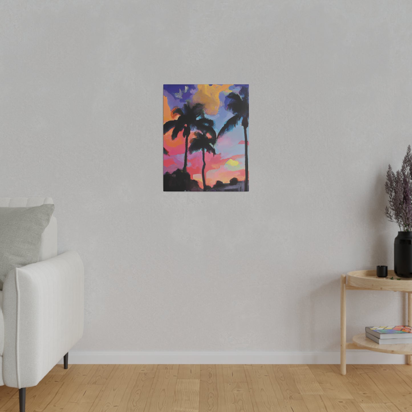 5334Q - Miami Beach Sunset Painting Print | Miami | Beach | Sunset | Poster | Home Decor | Wall Art | Canvas