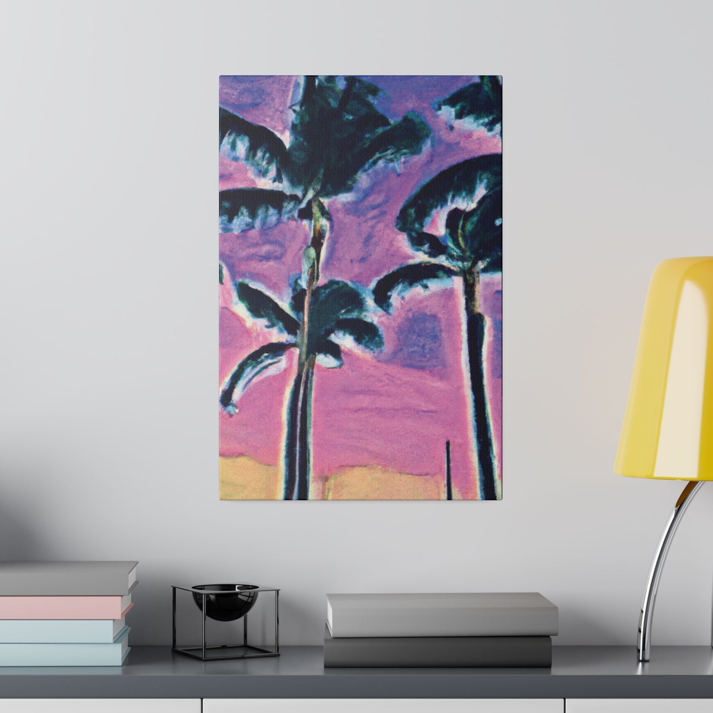 5697K - Miami Beach Sunset Painting Print | Miami | Beach | Sunset | Poster | Home Decor | Wall Art | Canvas