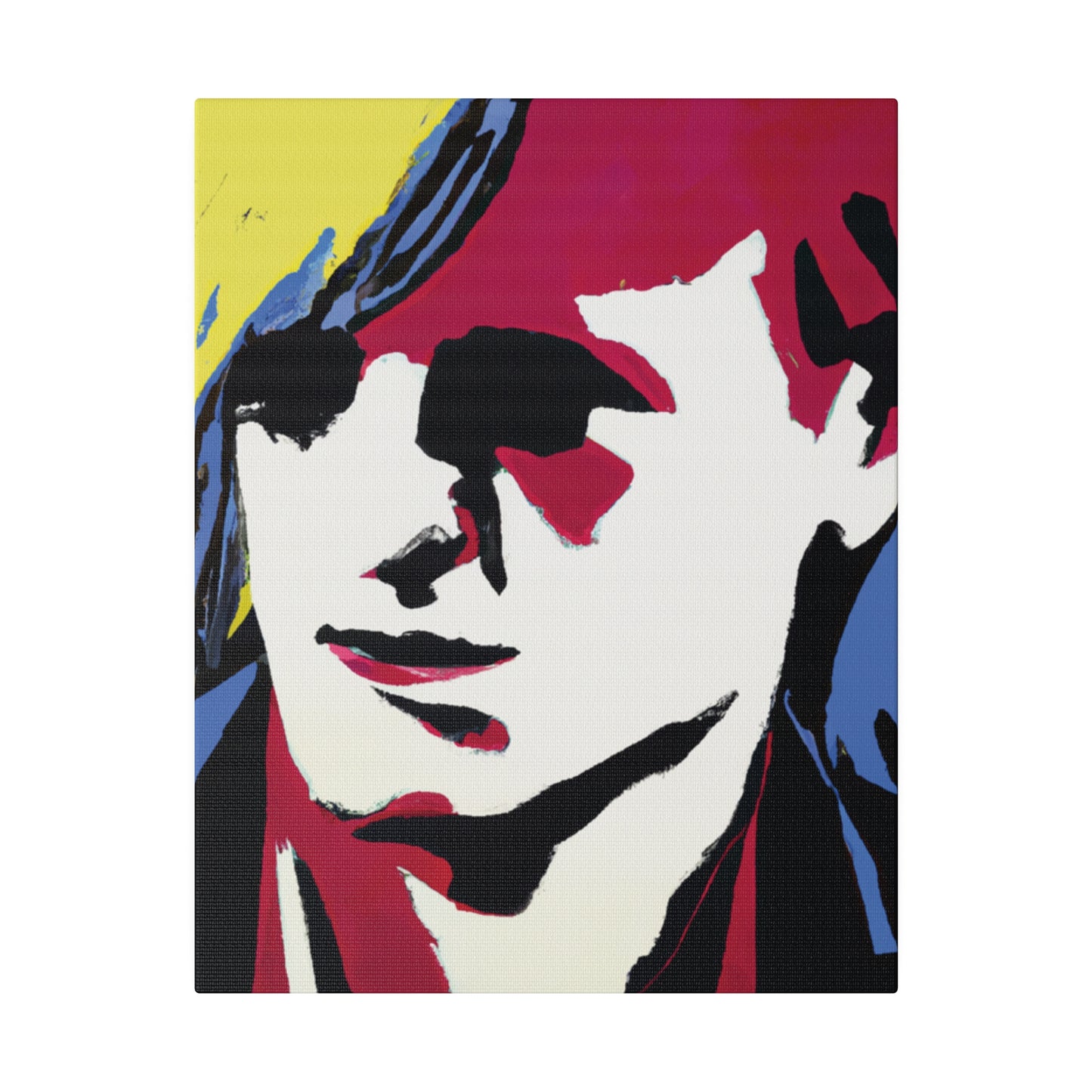 8246E - Rockstar Painting Print | Face | Abstract | Poster | Home Decor | Wall Art | Music Art | Canvas