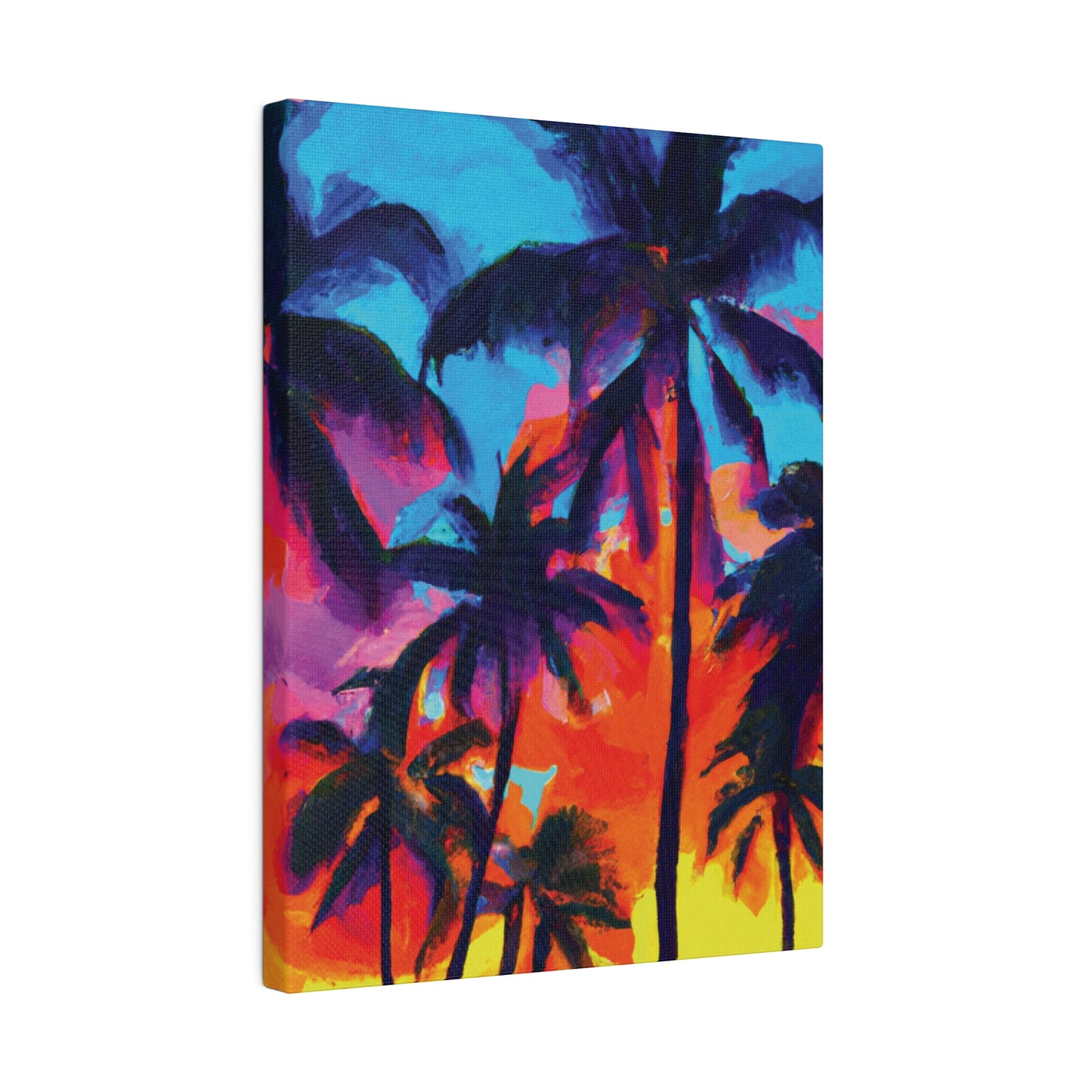 4672F - Miami Beach Sunset Painting Print | Miami | Beach | Sunset | Poster | Home Decor | Wall Art | Canvas