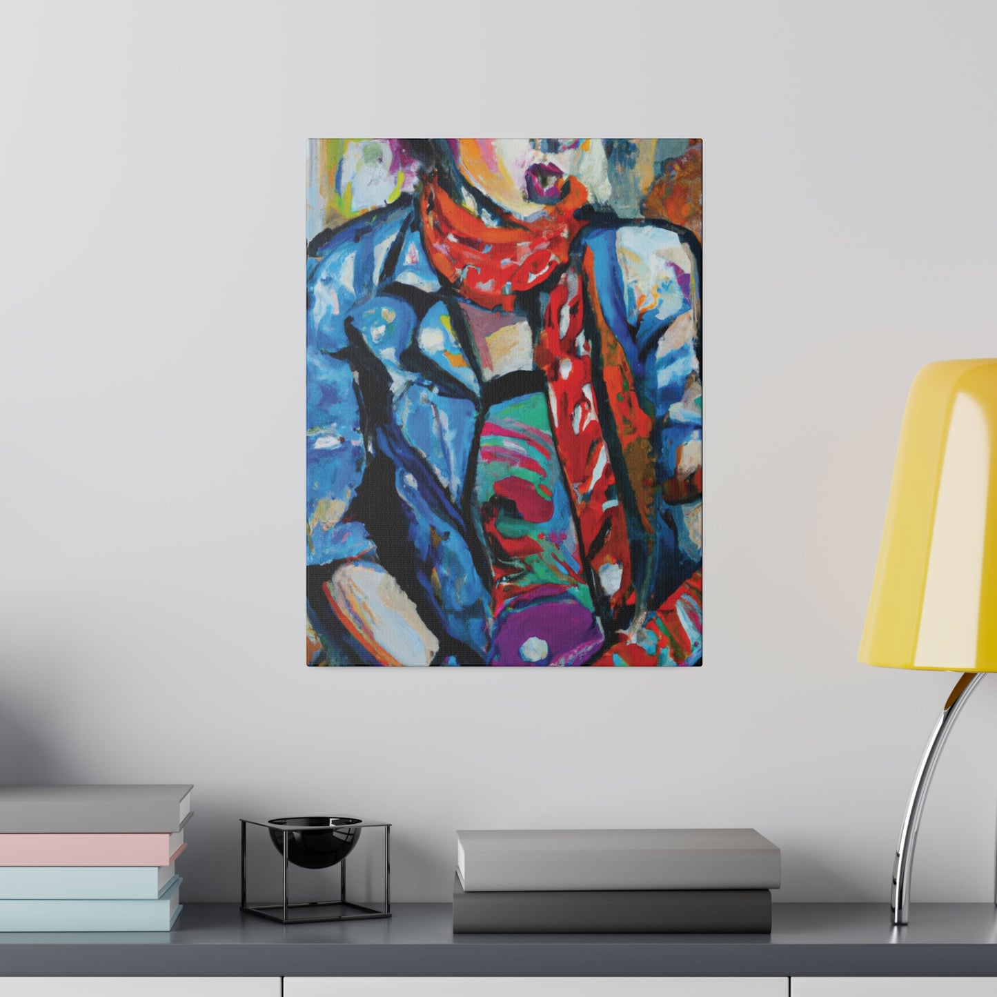 8142T - Rockstar Oil Painting Style Print | Poster | Home Decor | Wall Art | Music Art | Canvas