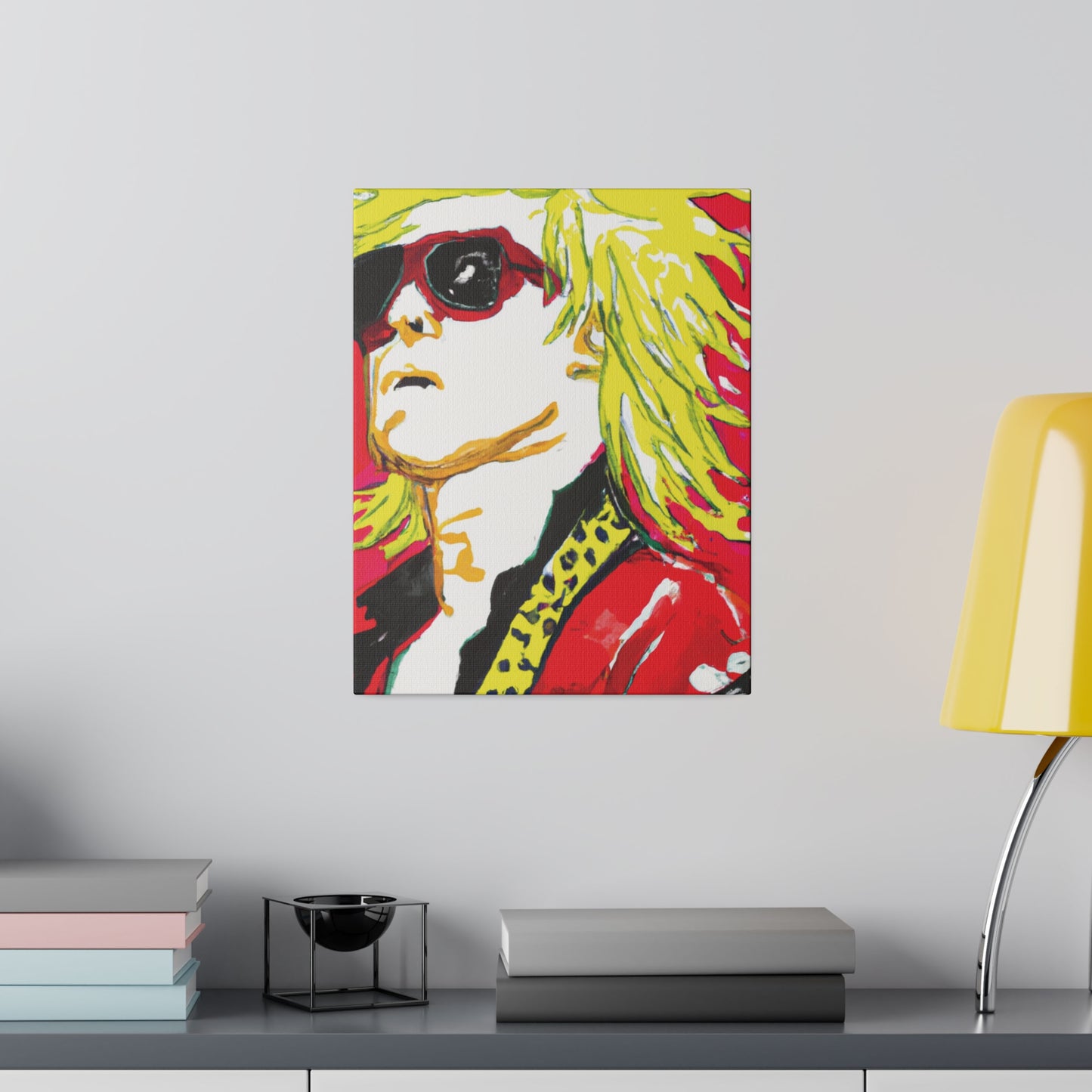 7382Z - Rockstar Painting Print | Face | Abstract | Poster | Home Decor | Wall Art | Music Art | Canvas