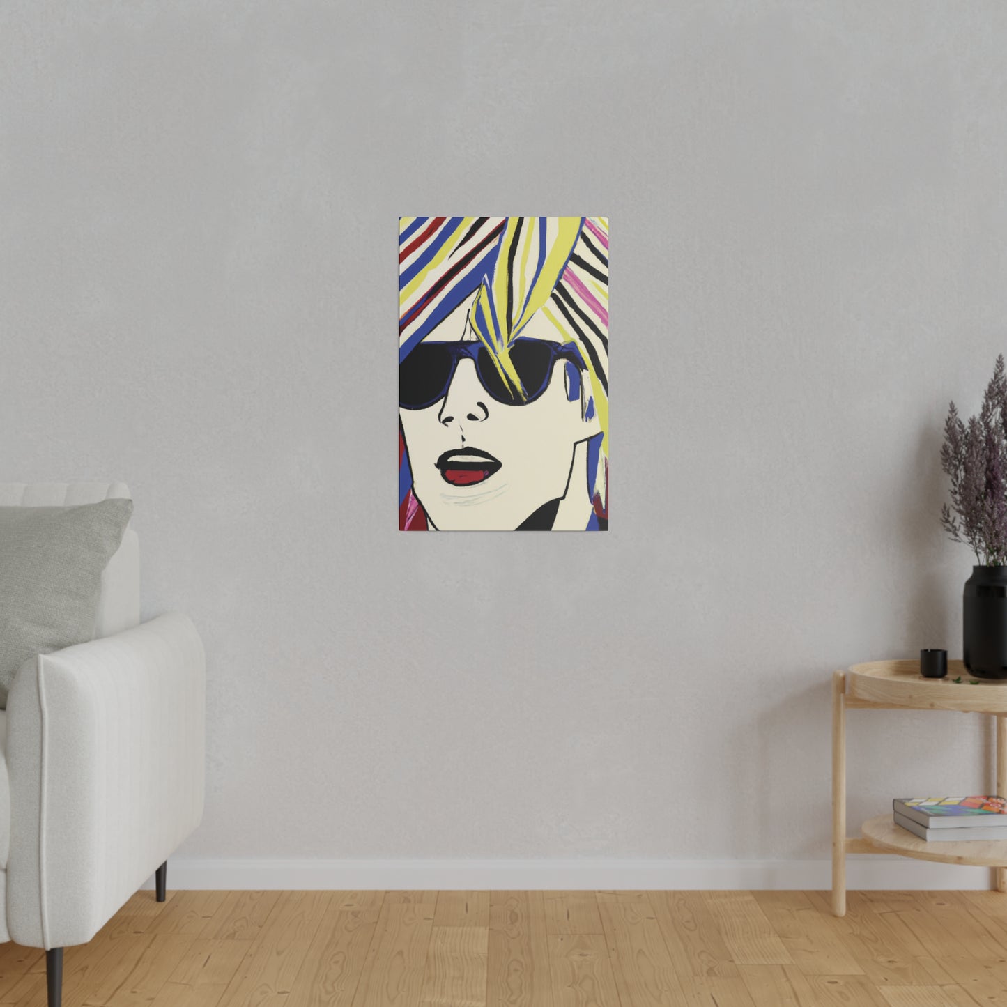 4789F - Rockstar Painting Print | Face | Abstract | Poster | Home Decor | Wall Art | Music Art | Canvas