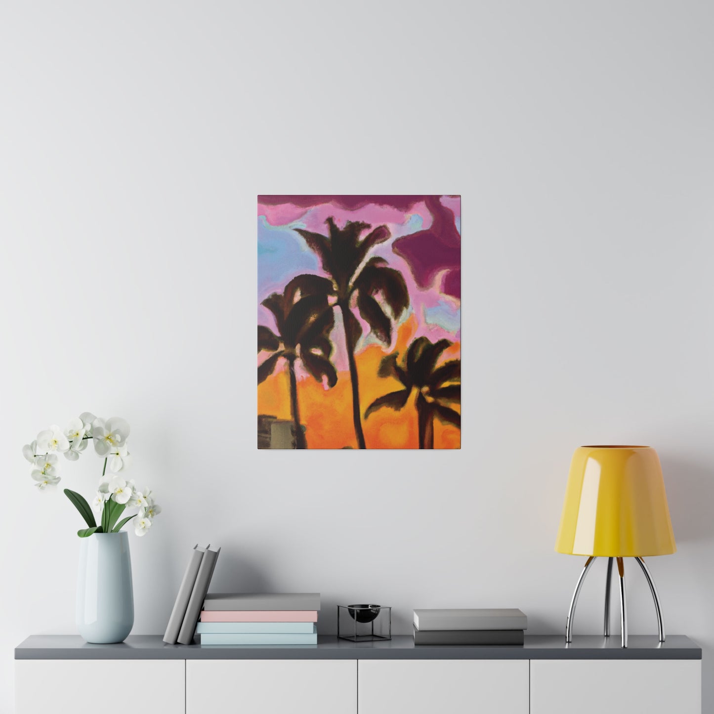 6721C - Miami Beach Sunset Painting Print | Miami | Beach | Sunset | Poster | Home Decor | Wall Art | Canvas