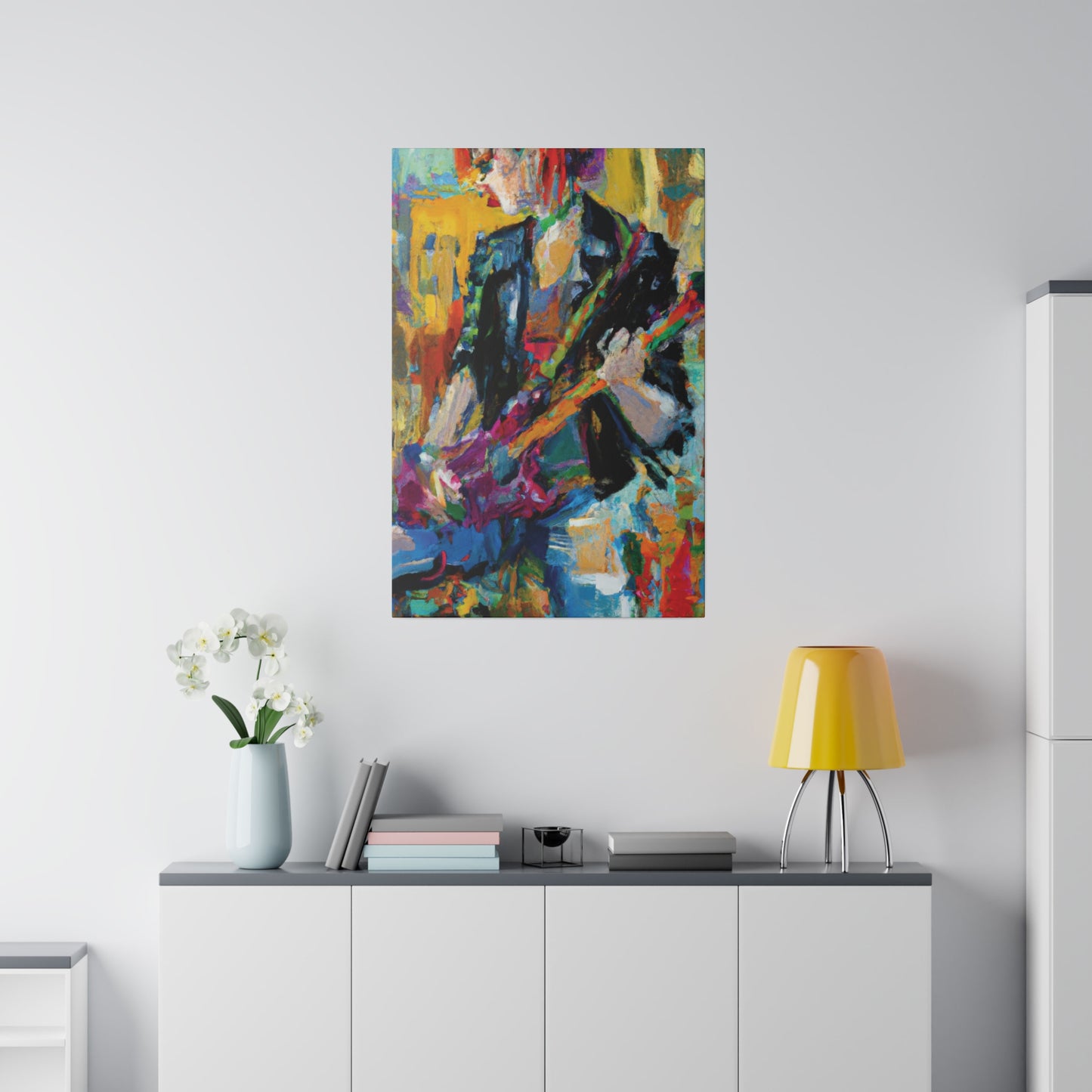 4813Q - Rockstar Oil Painting Style Print | Poster | Home Decor | Wall Art | Music Art | Canvas