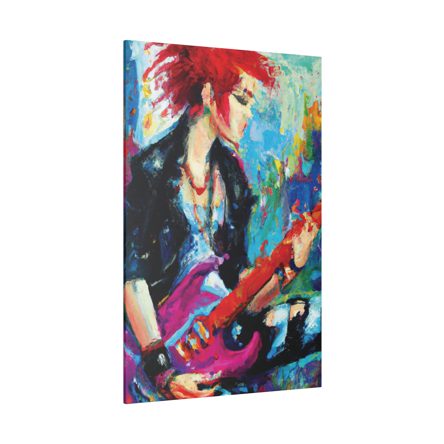 6476F - Rockstar Oil Painting Style Print | Poster | Home Decor | Wall Art | Music Art | Canvas