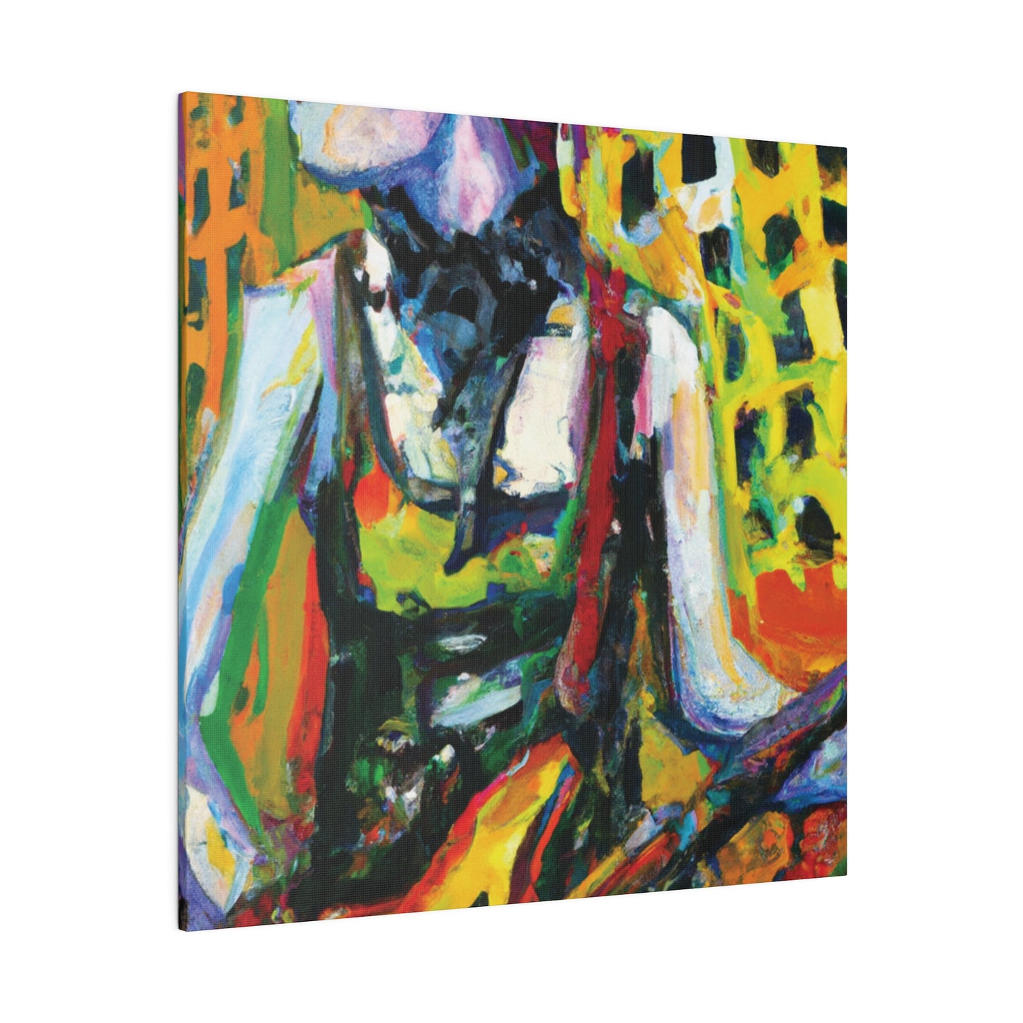 4793Z - Rockstar Oil Painting Style Print | Poster | Home Decor | Wall Art | Music Art | Canvas