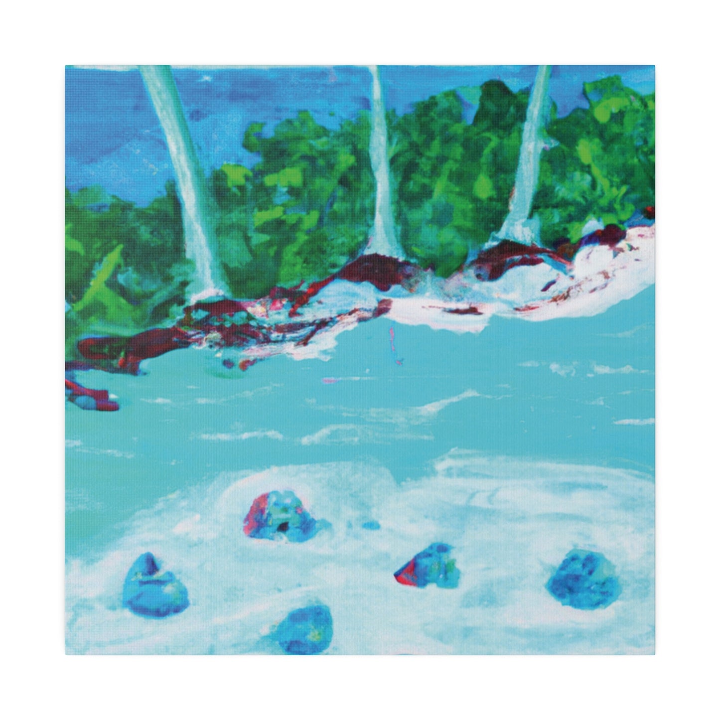 6791E - Bahamas Ocean Painting Print | Bahamas | Ocean | Beach | Poster | Home Decor | Wall Art | Canvas