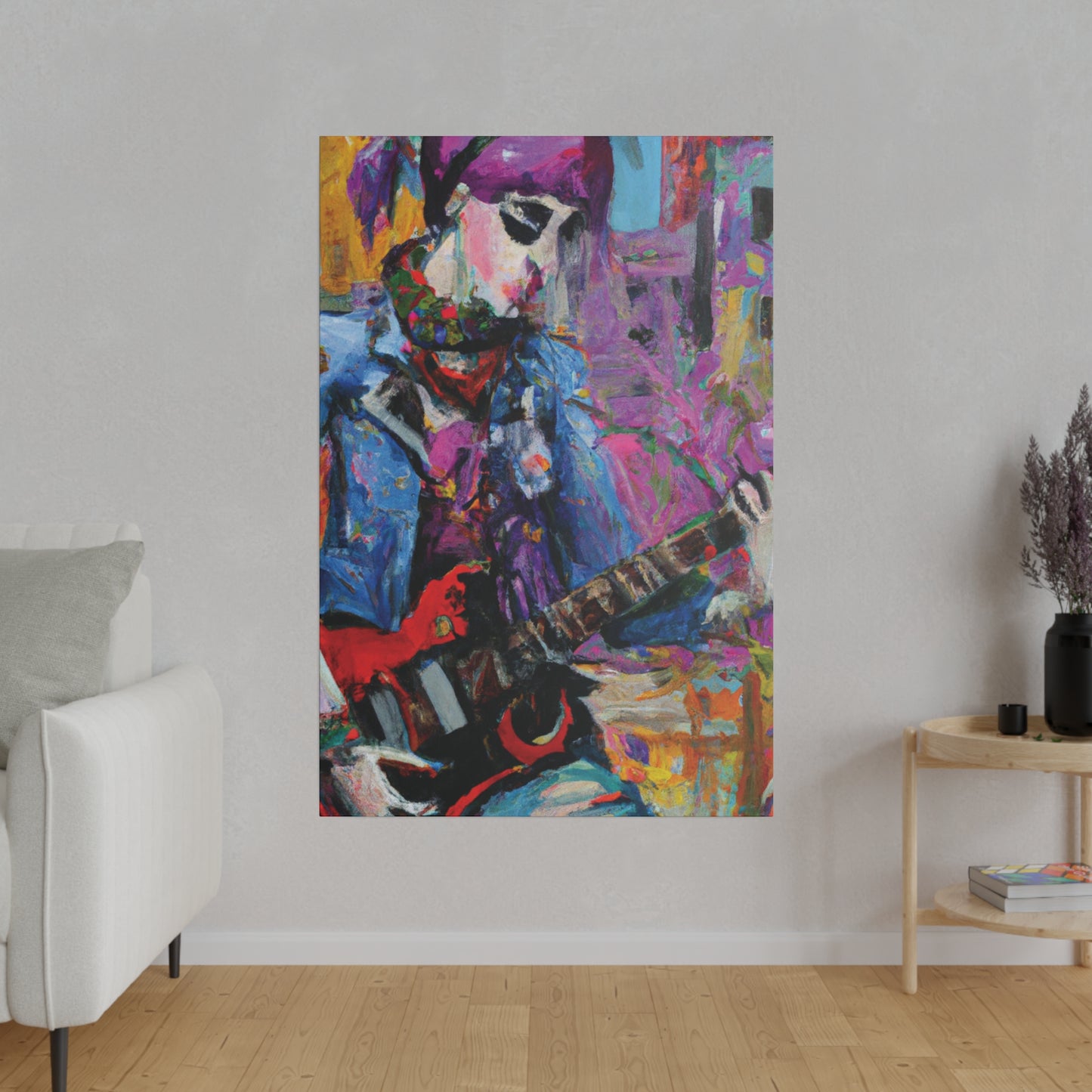 9210O - Rockstar Oil Painting Style Print | Poster | Home Decor | Wall Art | Music Art | Canvas