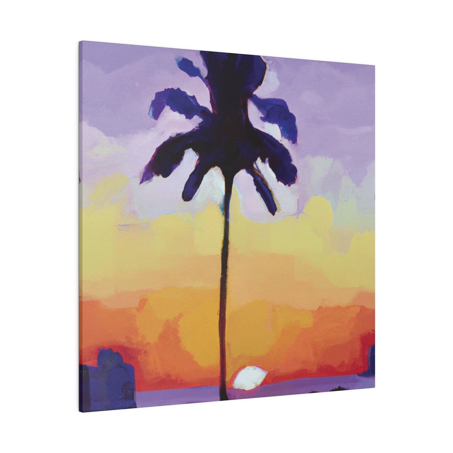8495G - Miami Beach Sunset Painting Print | Miami | Beach | Sunset | Poster | Home Decor | Wall Art | Canvas