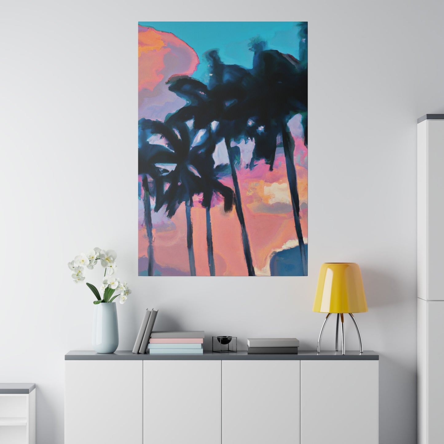 7234X - Miami Beach Sunset Painting Print | Miami | Beach | Sunset | Poster | Home Decor | Wall Art | Canvas