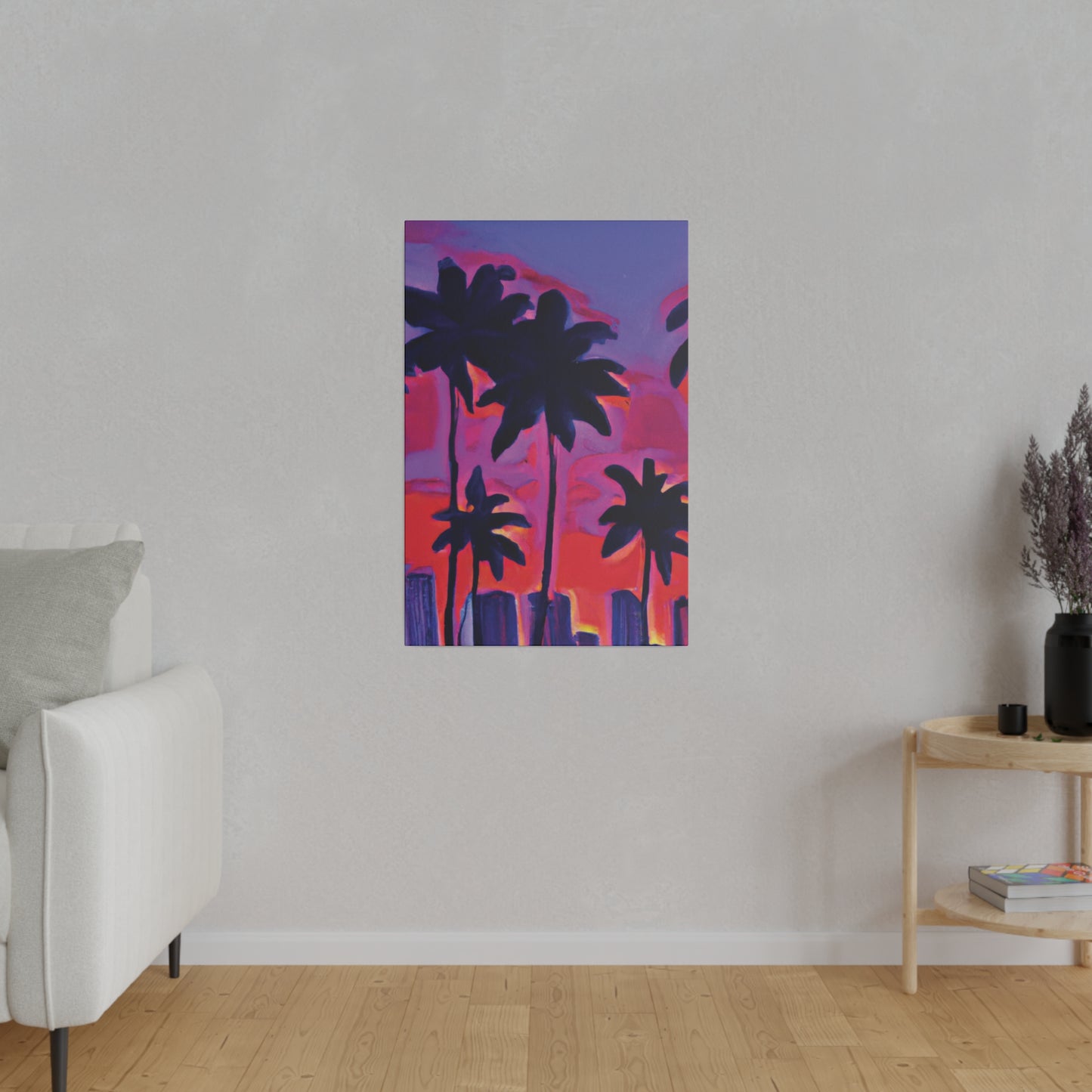 641R - Miami Beach Sunset Painting Print | Miami | Beach | Sunset | Poster | Home Decor | Wall Art | Canvas