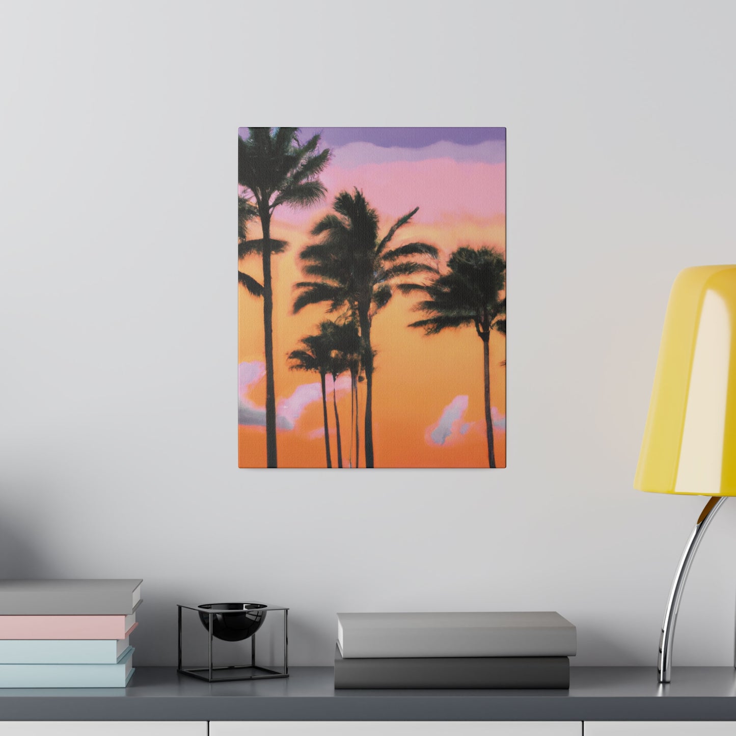 4126T - Miami Beach Sunset Painting Print | Miami | Beach | Sunset | Poster | Home Decor | Wall Art | Canvas