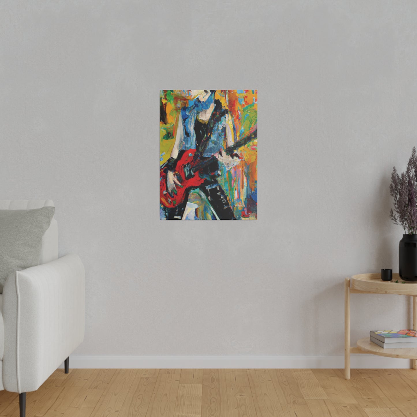 4721P - Rockstar Oil Painting Style Print | Poster | Home Decor | Wall Art | Music Art | Canvas