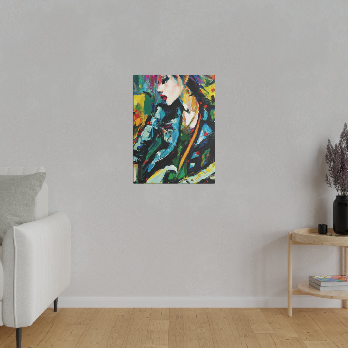 9841U - Rockstar Oil Painting Style Print | Poster | Home Decor | Wall Art | Music Art | Canvas