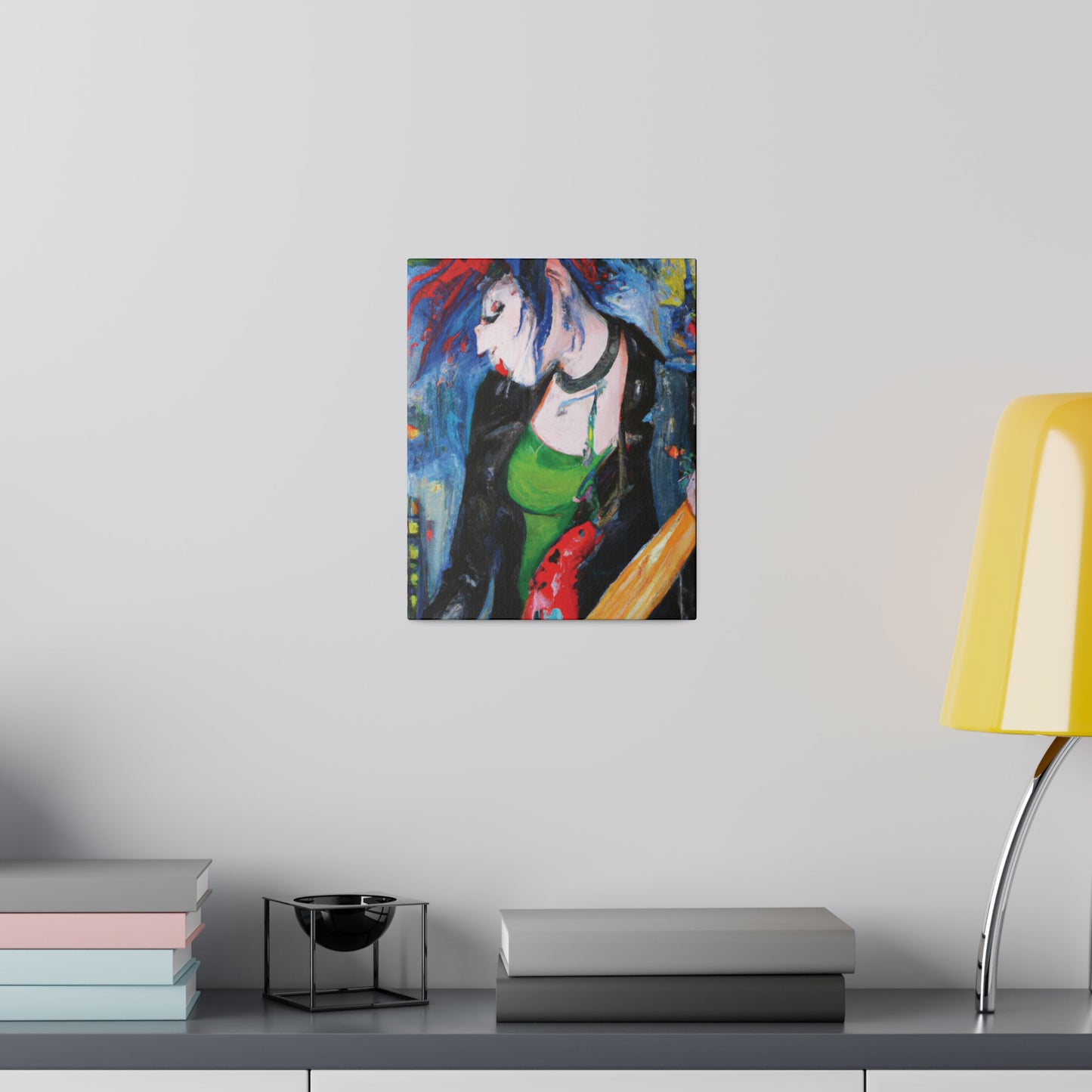9423T - Rockstar Oil Painting Style Print | Poster | Home Decor | Wall Art | Music Art | Canvas