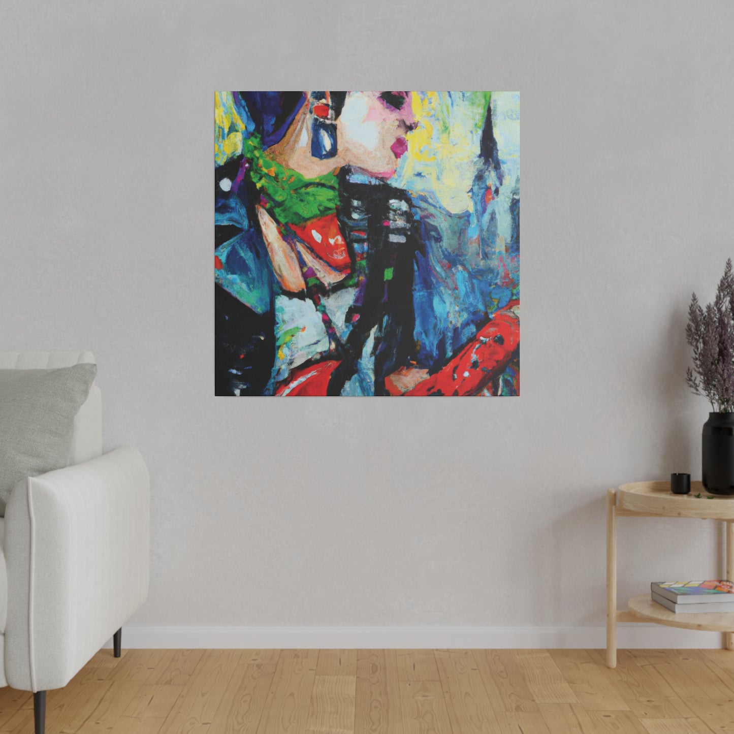 2183C - Rockstar Oil Painting Style Print | Poster | Home Decor | Wall Art | Music Art | Canvas