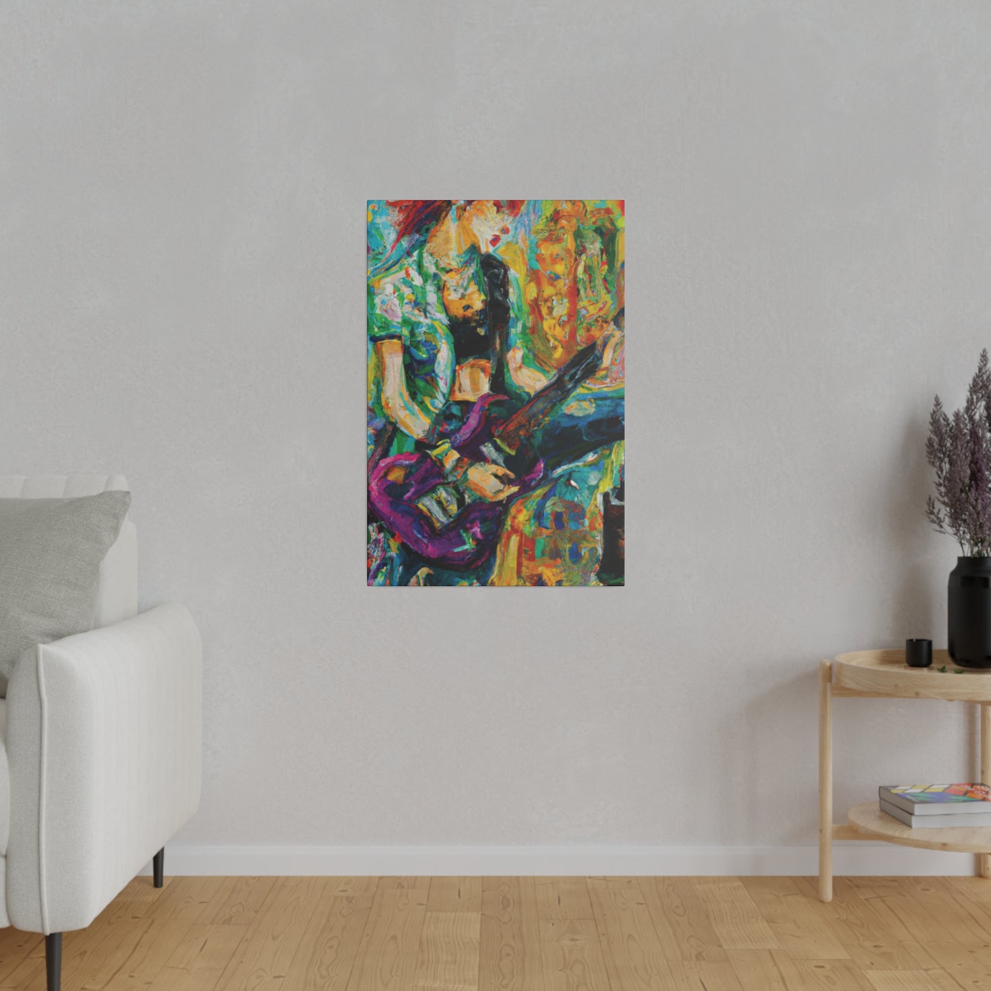 7362Z - Rockstar Oil Painting Style Print | Poster | Home Decor | Wall Art | Music Art | Canvas