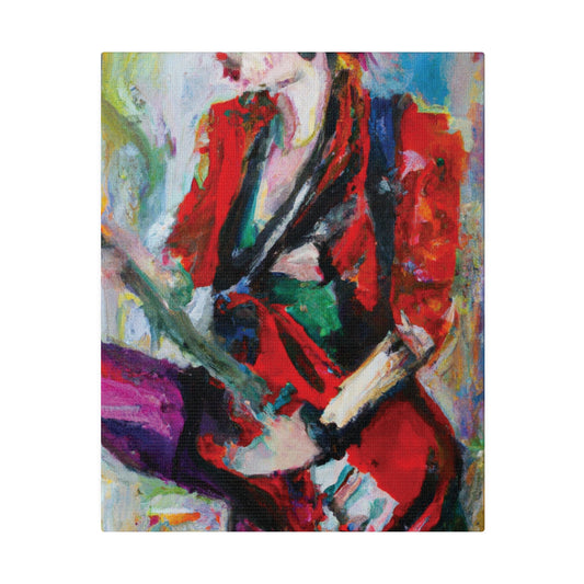 7962V - Rockstar Oil Painting Style Print | Poster | Home Decor | Wall Art | Music Art | Canvas