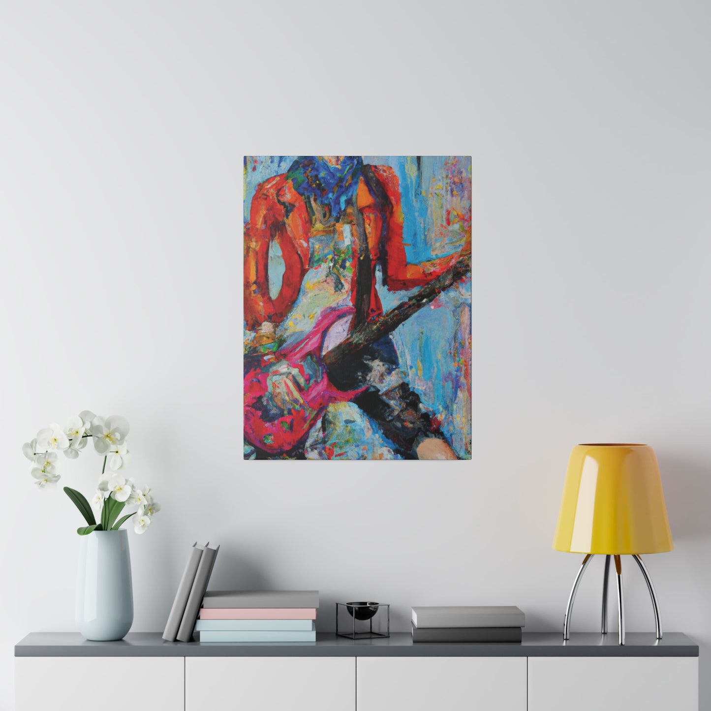 3189X - Rockstar Oil Painting Style Print | Poster | Home Decor | Wall Art | Music Art | Canvas