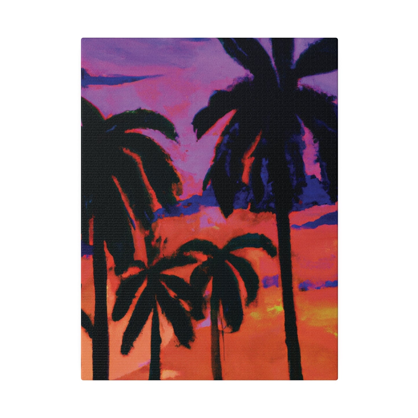 8314G - Miami Beach Sunset Painting Print | Miami | Beach | Sunset | Poster | Home Decor | Wall Art | Canvas