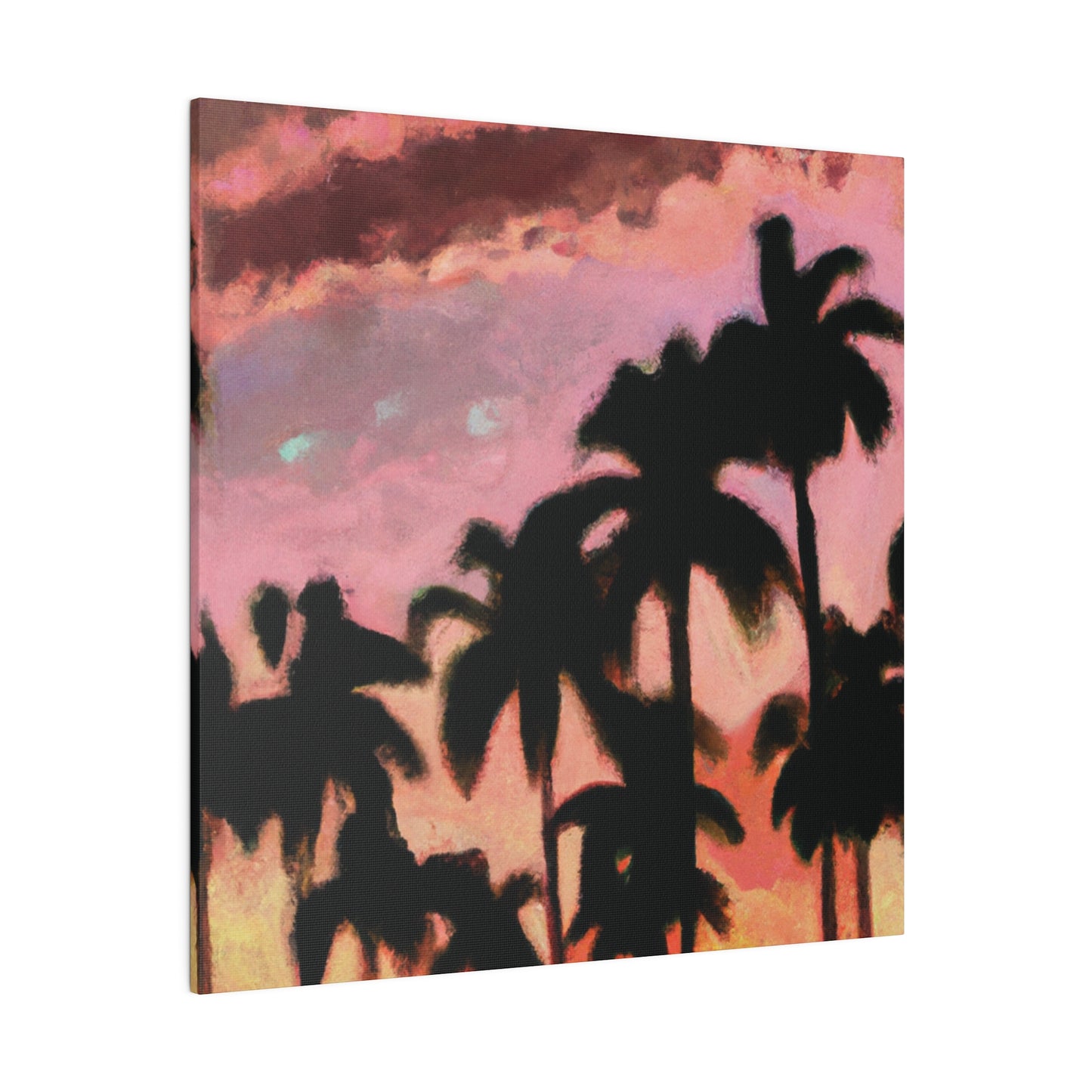8559Q - Miami Beach Sunset Painting Print | Miami | Beach | Sunset | Poster | Home Decor | Wall Art | Canvas