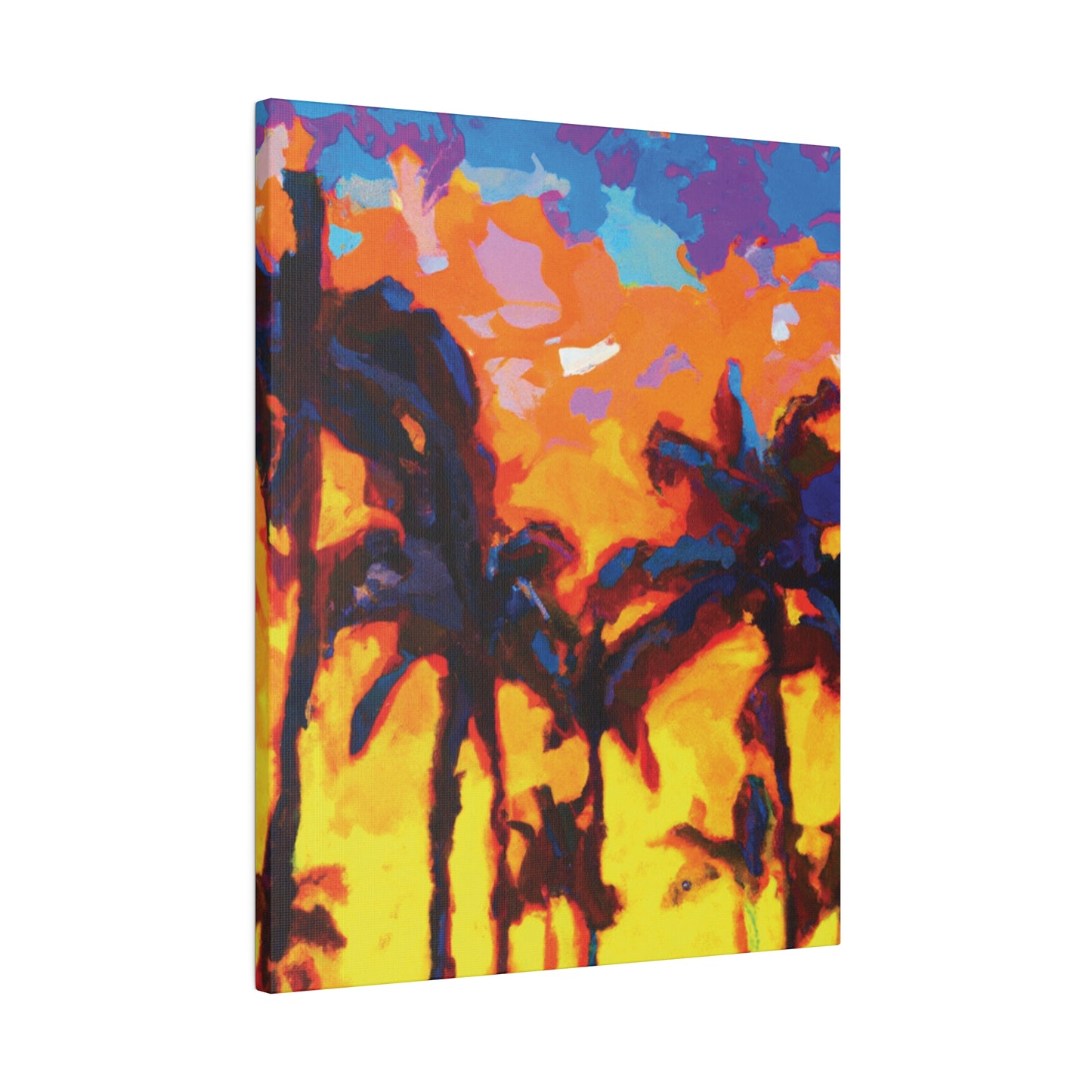 5533Y - Miami Beach Sunset Painting Print | Miami | Beach | Sunset | Poster | Home Decor | Wall Art | Canvas