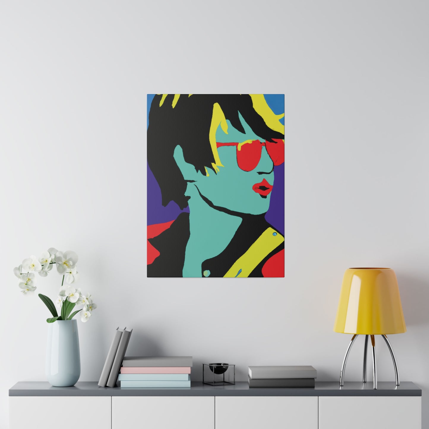 3234H - Rockstar Painting Print | Face | Abstract | Poster | Home Decor | Wall Art | Music Art | Canvas