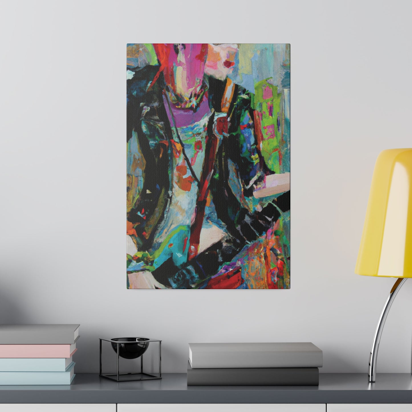 745O - Rockstar Oil Painting Style Print | Poster | Home Decor | Wall Art | Music Art | Canvas