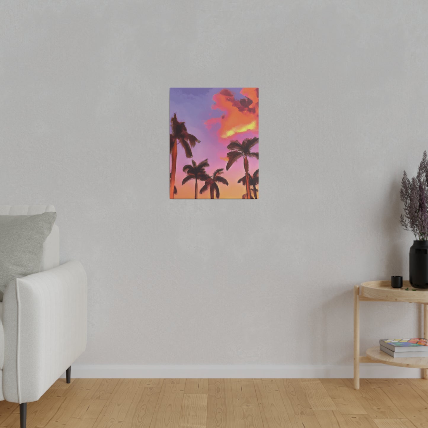 7518V - Miami Beach Sunset Painting Print | Miami | Beach | Sunset | Poster | Home Decor | Wall Art | Canvas