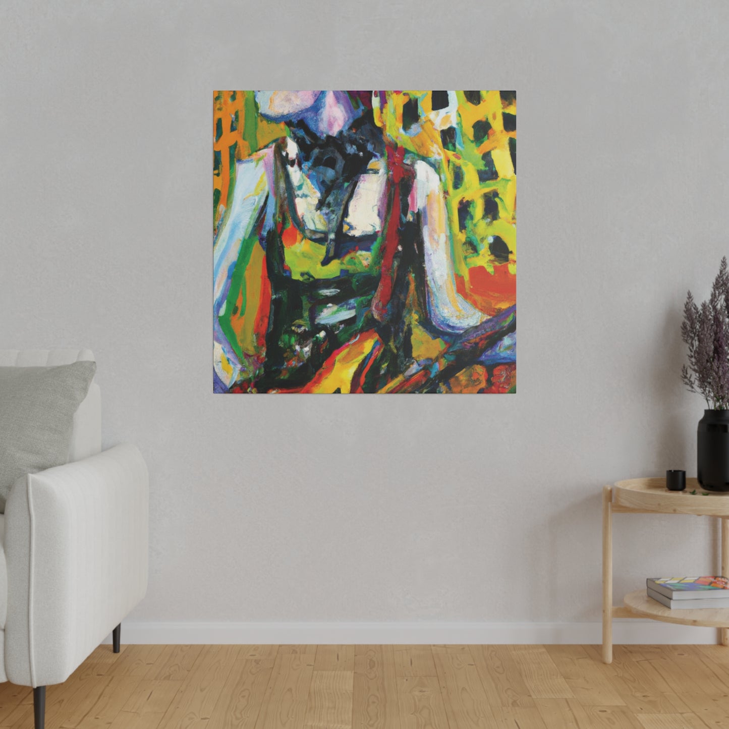 4793Z - Rockstar Oil Painting Style Print | Poster | Home Decor | Wall Art | Music Art | Canvas