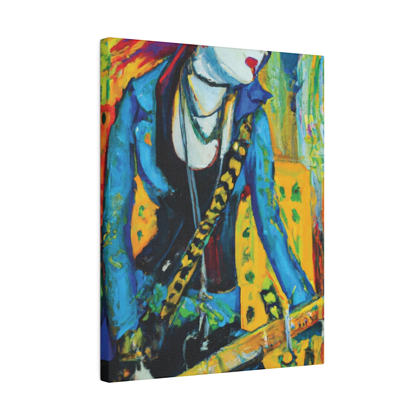 2344X - Rockstar Oil Painting Style Print | Poster | Home Decor | Wall Art | Music Art | Canvas