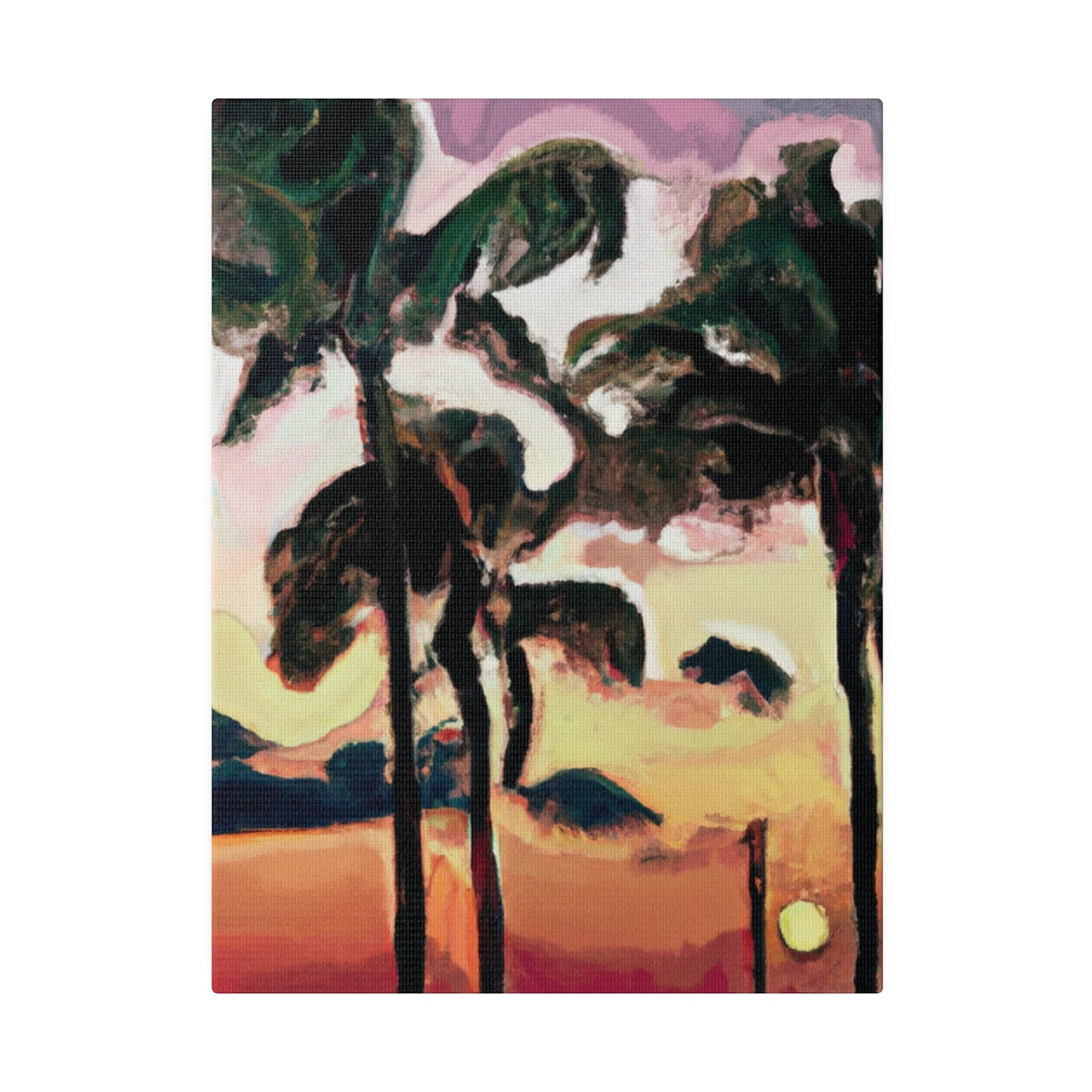 8274F - Miami Beach Sunset Painting Print | Miami | Beach | Sunset | Poster | Home Decor | Wall Art | Canvas