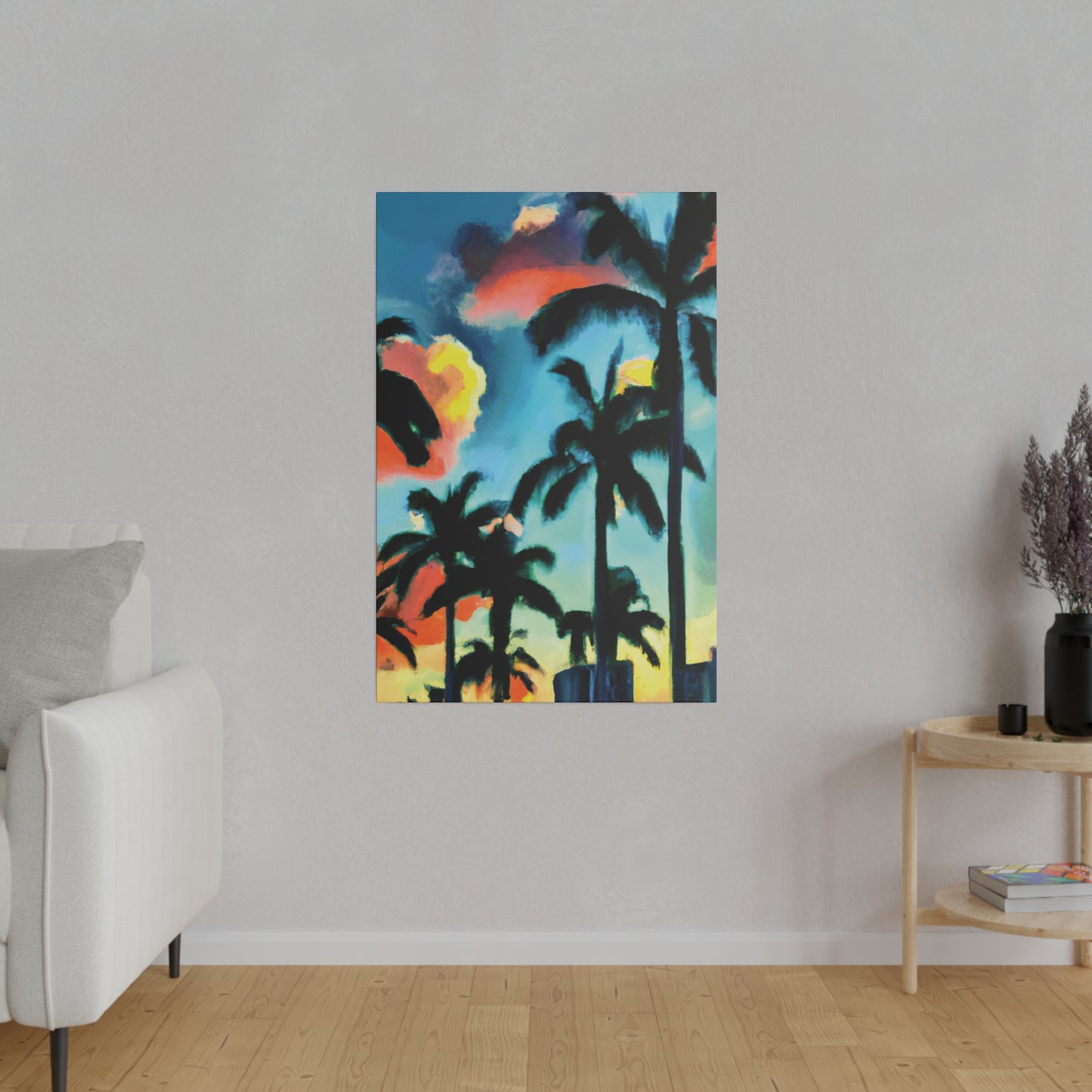 8724W - Miami Beach Sunset Painting Print | Miami | Beach | Sunset | Poster | Home Decor | Wall Art | Canvas
