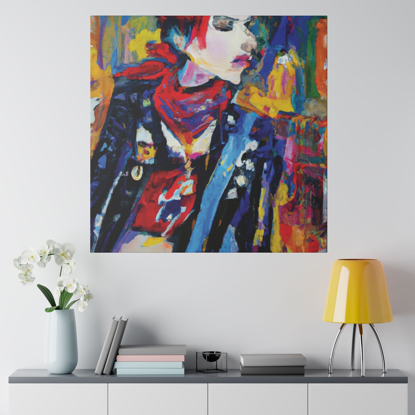 8996X - Rockstar Oil Painting Style Print | Poster | Home Decor | Wall Art | Music Art | Canvas