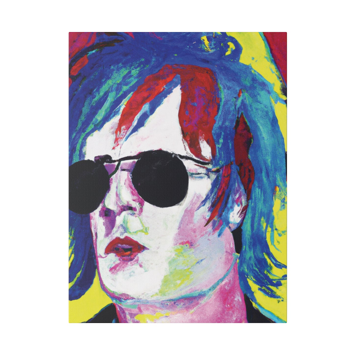 7634A - Rockstar Painting Print | Face | Abstract | Poster | Home Decor | Wall Art | Music Art | Canvas