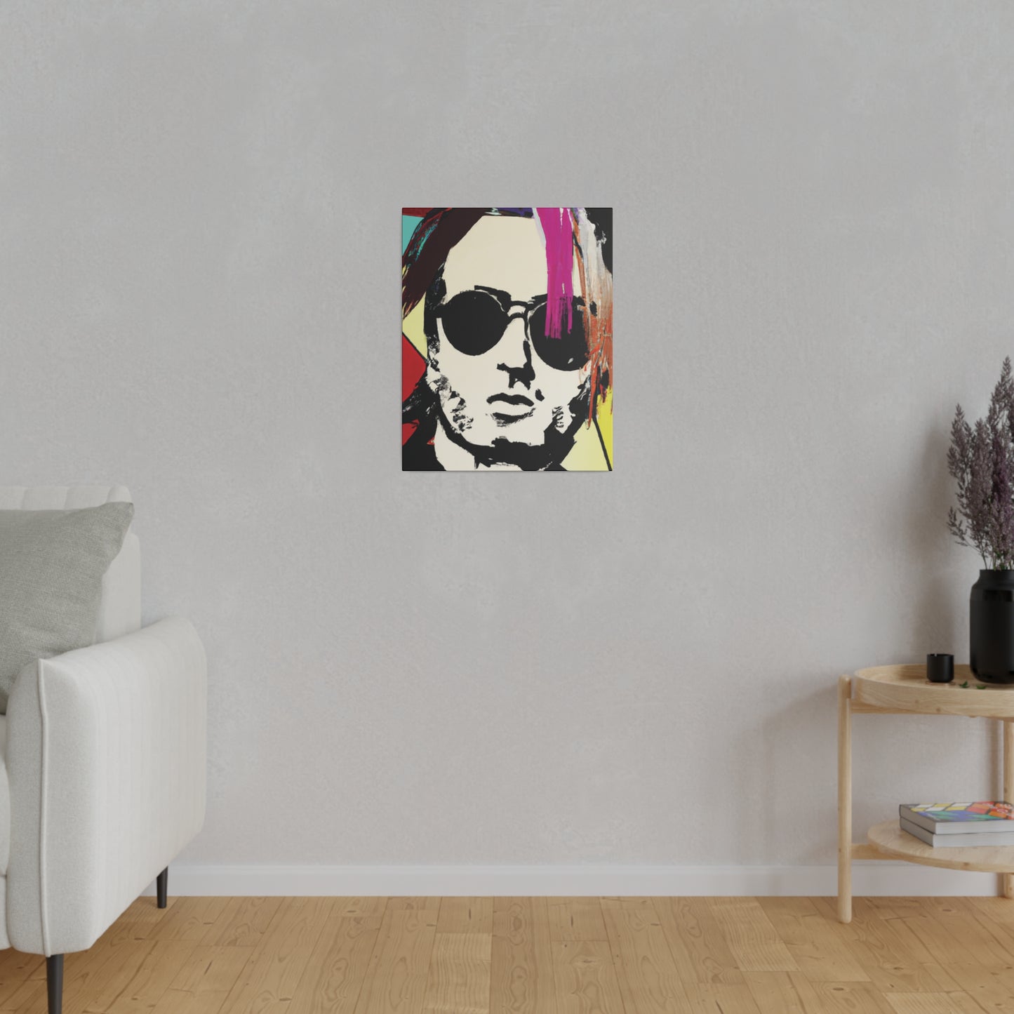 7641U - Rockstar Painting Print | Face | Abstract | Poster | Home Decor | Wall Art | Music Art | Canvas