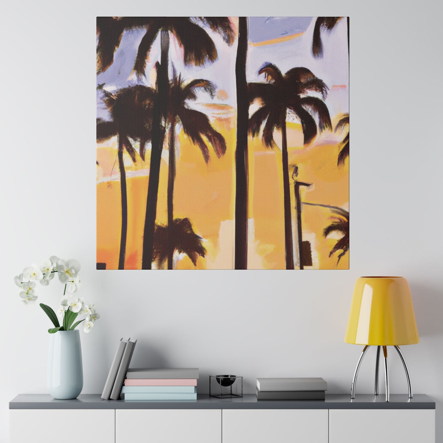 8392O - Miami Beach Sunset Painting Print | Miami | Beach | Sunset | Poster | Home Decor | Wall Art | Canvas