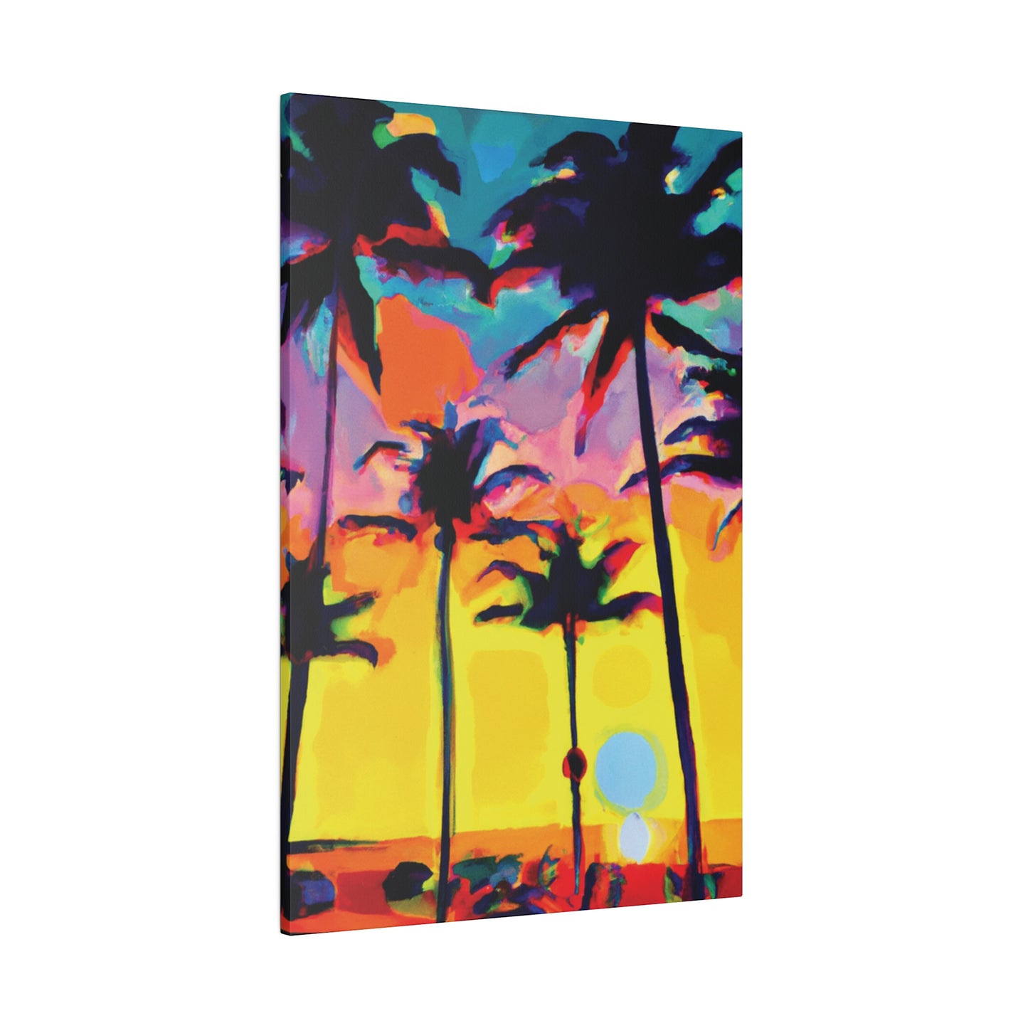 108K - Miami Beach Sunset Painting Print | Miami | Beach | Sunset | Poster | Home Decor | Wall Art | Canvas