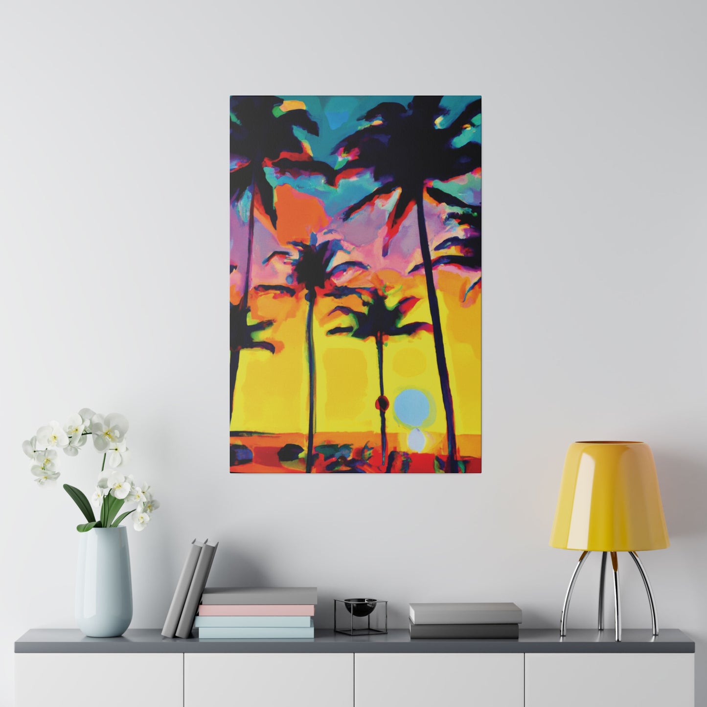 108K - Miami Beach Sunset Painting Print | Miami | Beach | Sunset | Poster | Home Decor | Wall Art | Canvas