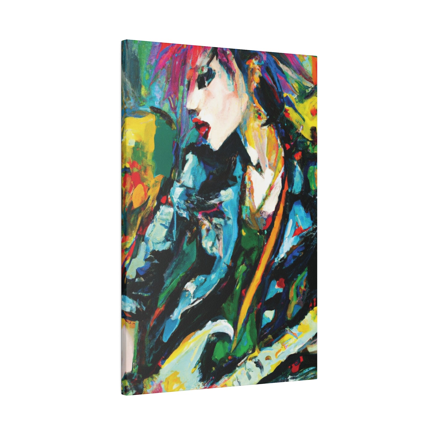 9841U - Rockstar Oil Painting Style Print | Poster | Home Decor | Wall Art | Music Art | Canvas