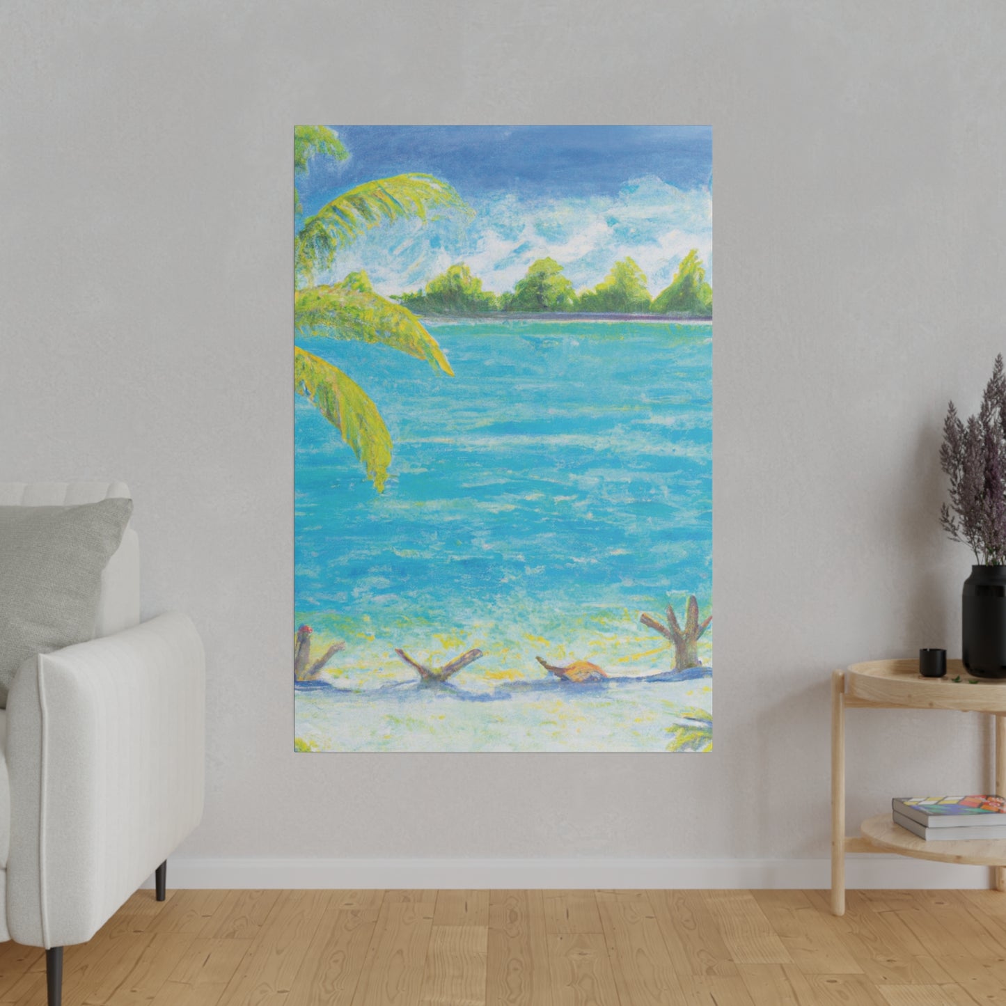 3007D - Bahamas Ocean Painting Print | Bahamas | Ocean | Beach | Poster | Home Decor | Wall Art | Canvas