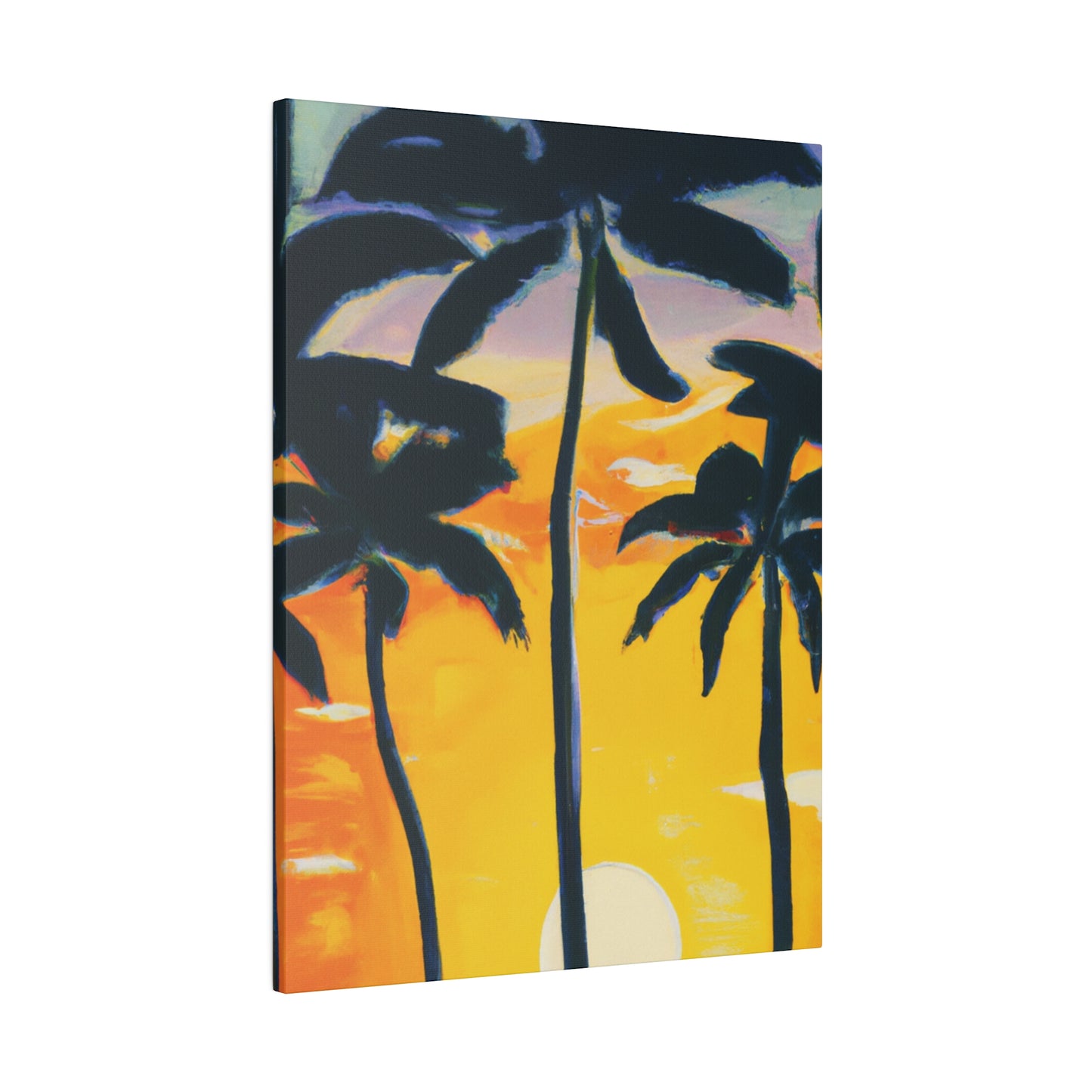 7390N - Miami Beach Sunset Painting Print | Miami | Beach | Sunset | Poster | Home Decor | Wall Art | Canvas